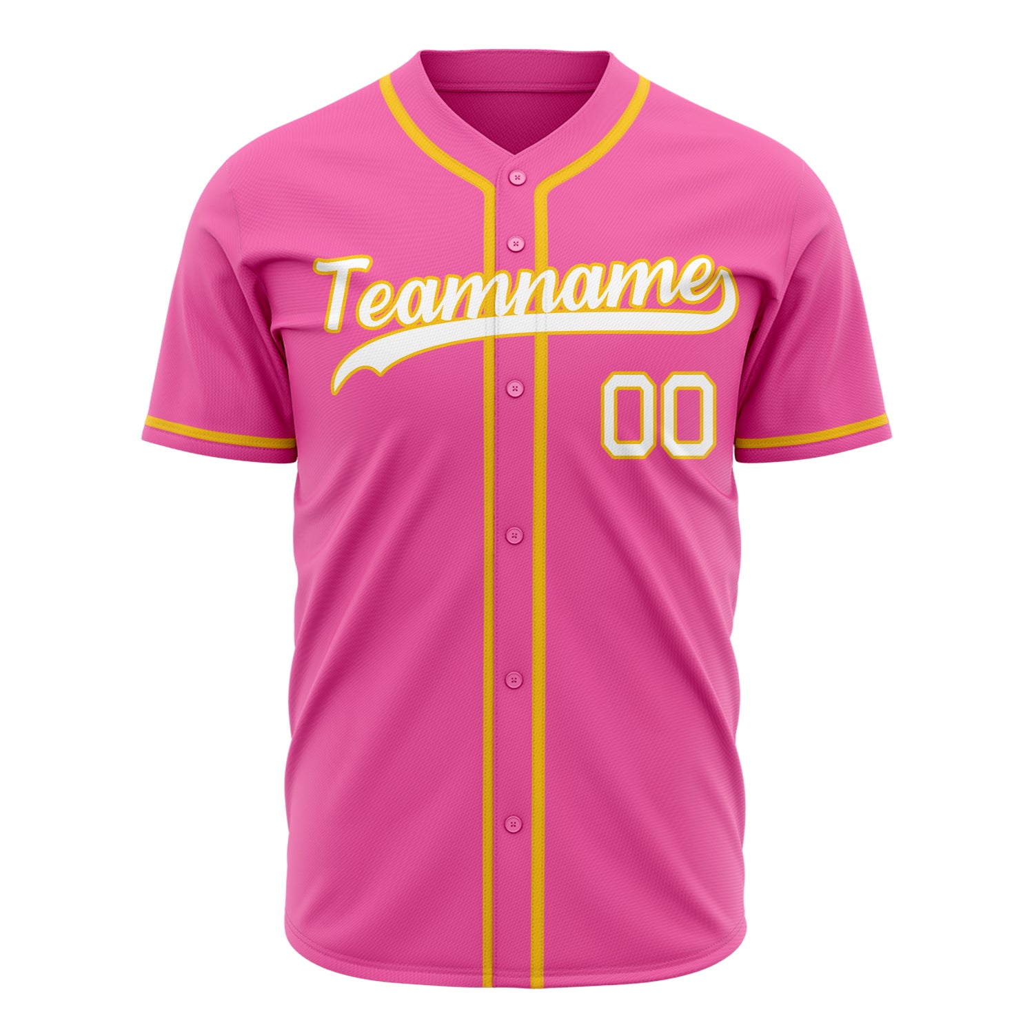 Benutzerdefiniertes Professionelles Rosa Weiß Baseballtrikot