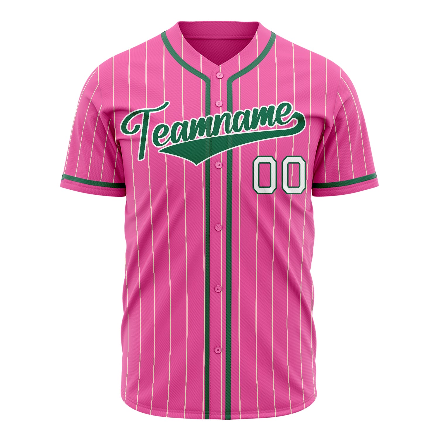 Benutzerdefiniertes Professionelles Rosa Kelly Grün Baseballtrikot