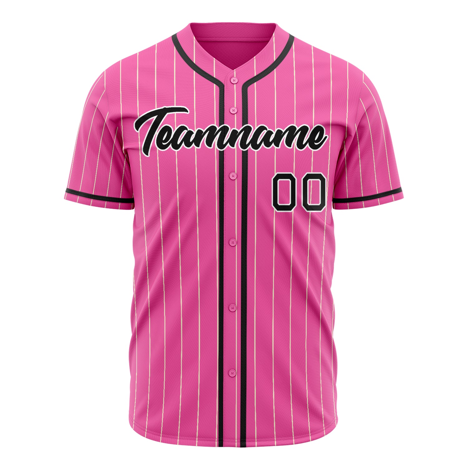 Benutzerdefiniertes Professionelles Rosa Schwarz Baseballtrikot