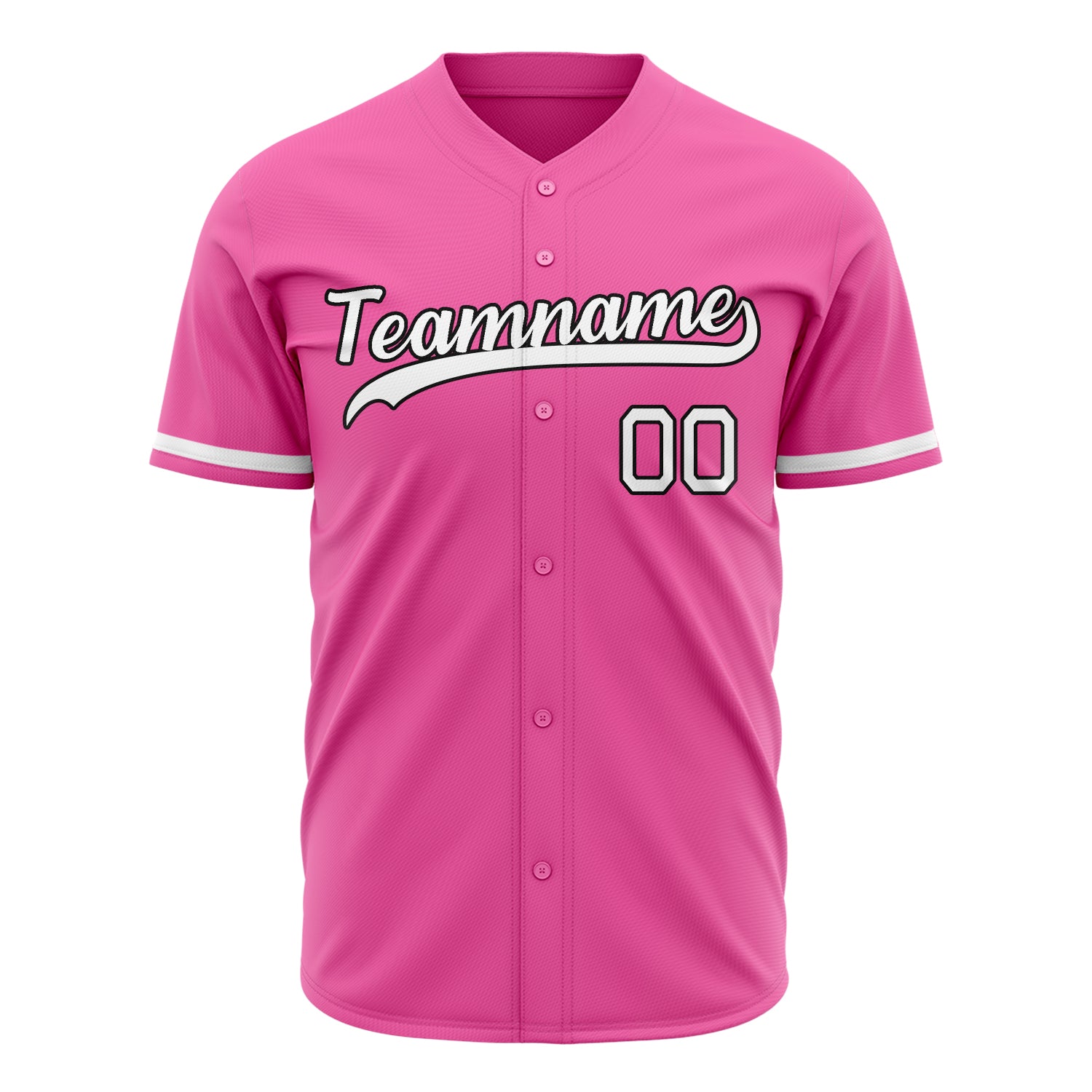 Benutzerdefiniertes Professionelles Rosa Weiß Baseballtrikot