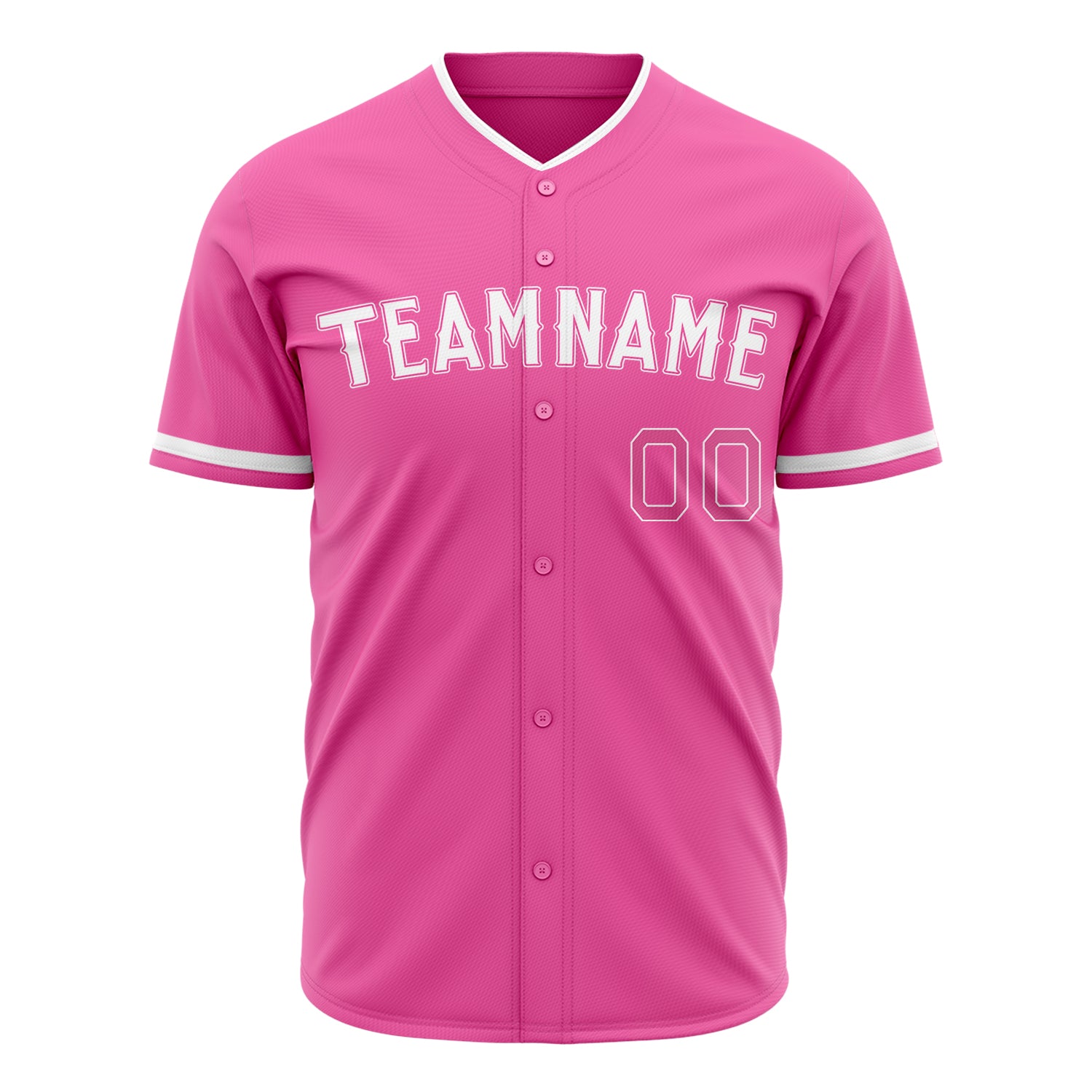 Benutzerdefiniertes Professionelles Rosa Weiß Baseballtrikot