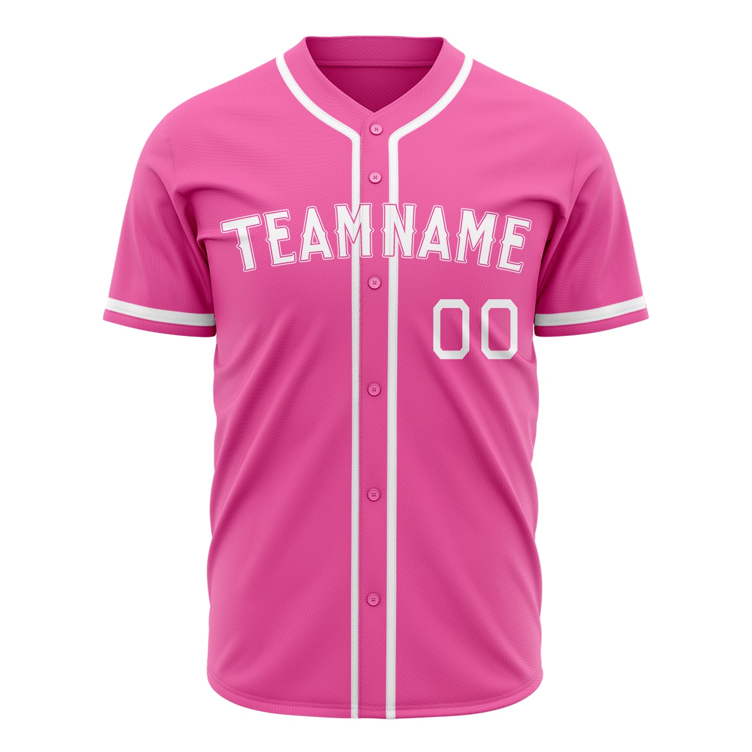 Benutzerdefiniertes Professionelles Rosa Weiß Baseballtrikot