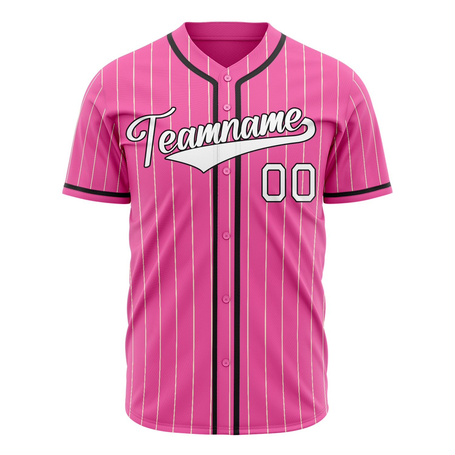 Benutzerdefiniertes Professionelles Rosa Weiß Baseballtrikot