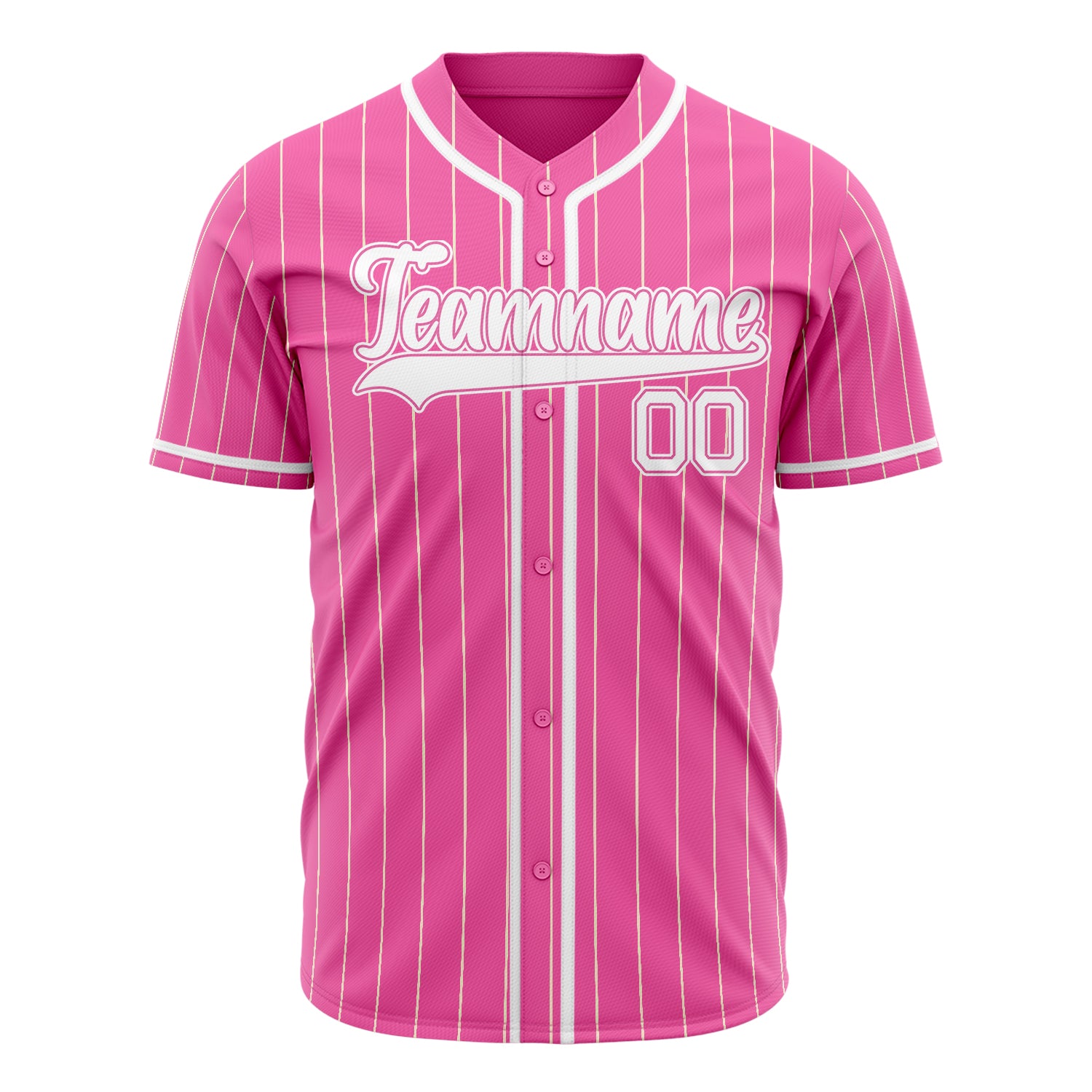 Benutzerdefiniertes Professionelles Rosa Weiß Baseballtrikot