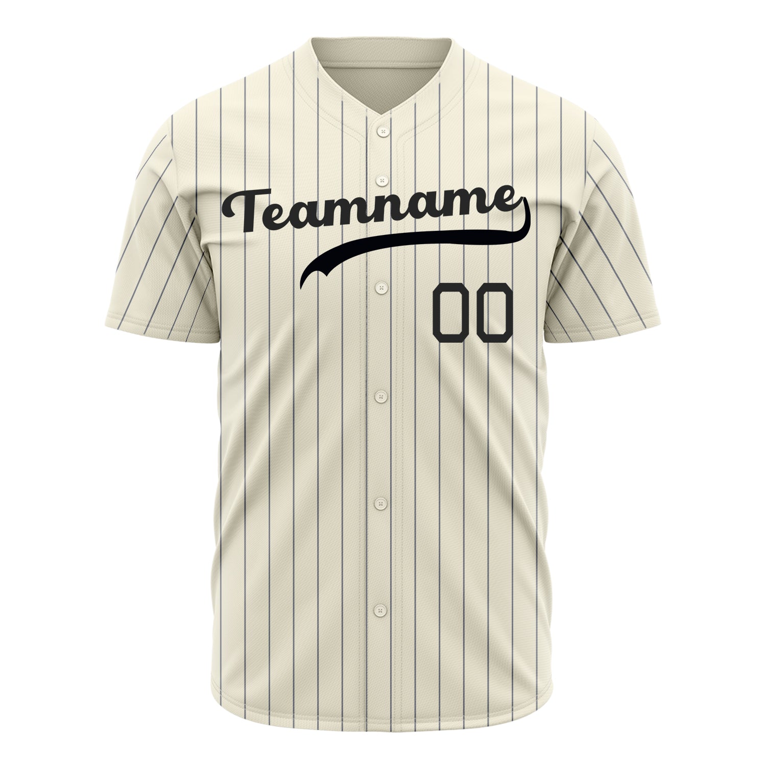 Benutzerdefiniertes Professionelles Creme Schwarz Baseballtrikot