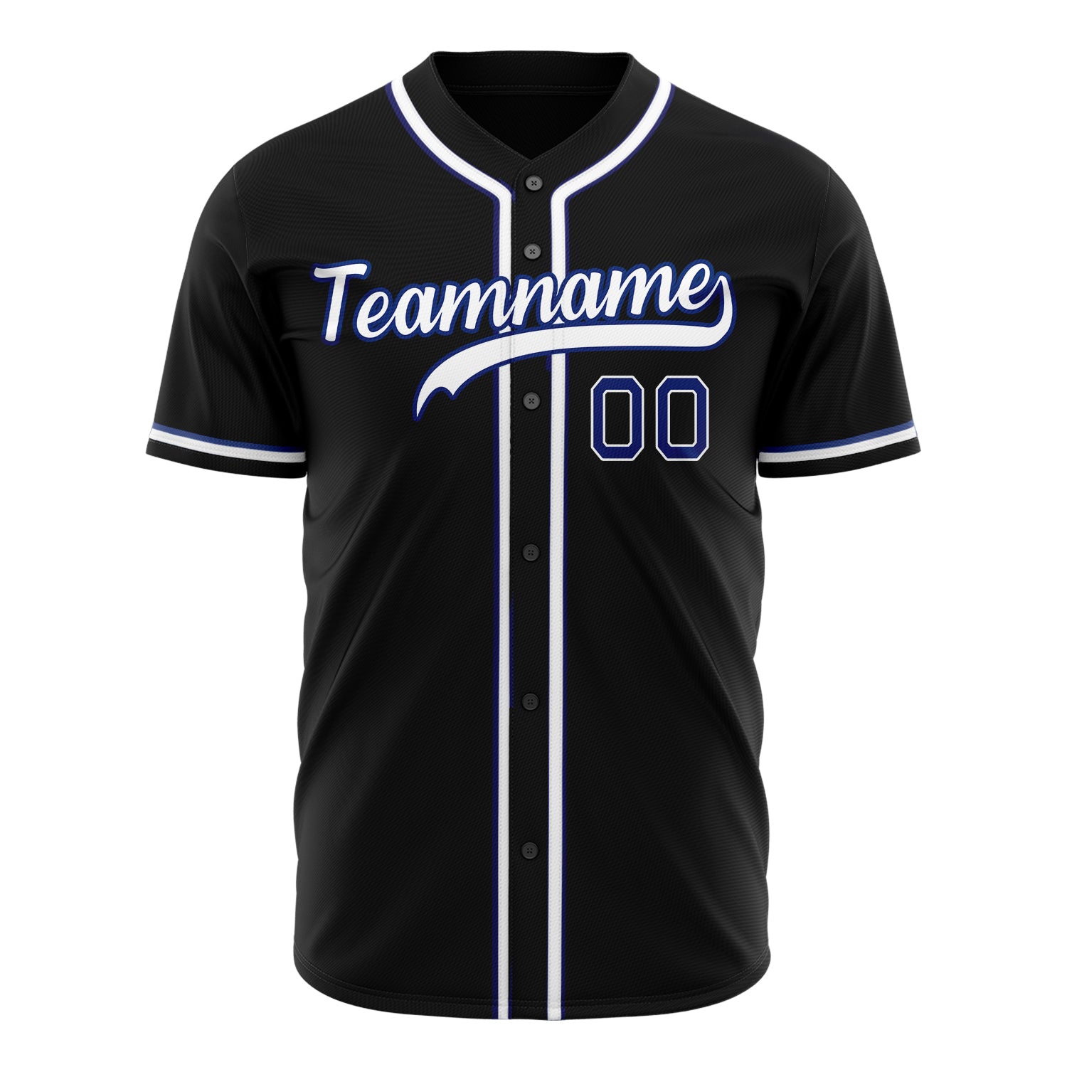 Benutzerdefiniertes Professionelles Schwarz Weiß Baseballtrikot