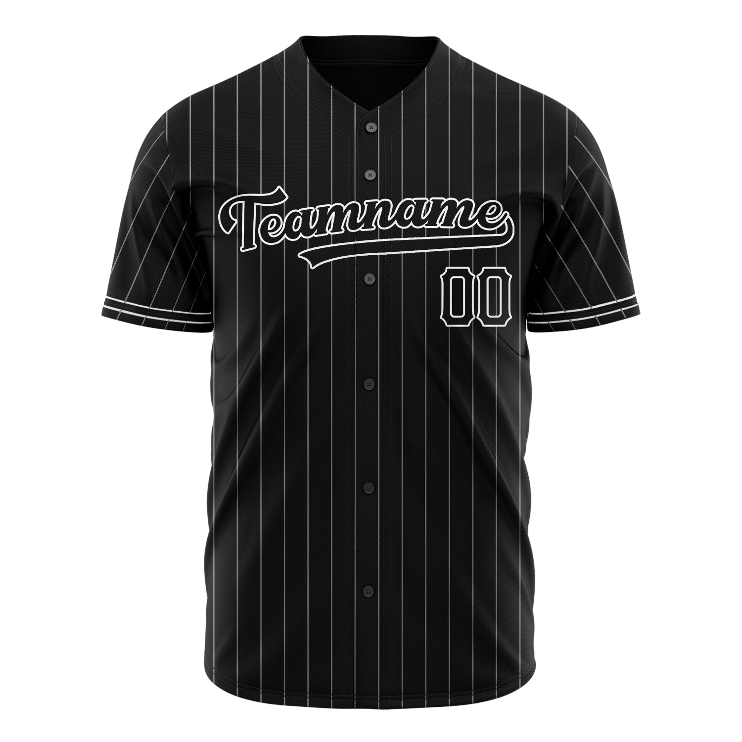 Benutzerdefiniertes Professionelles Schwarz Weiß Baseballtrikot