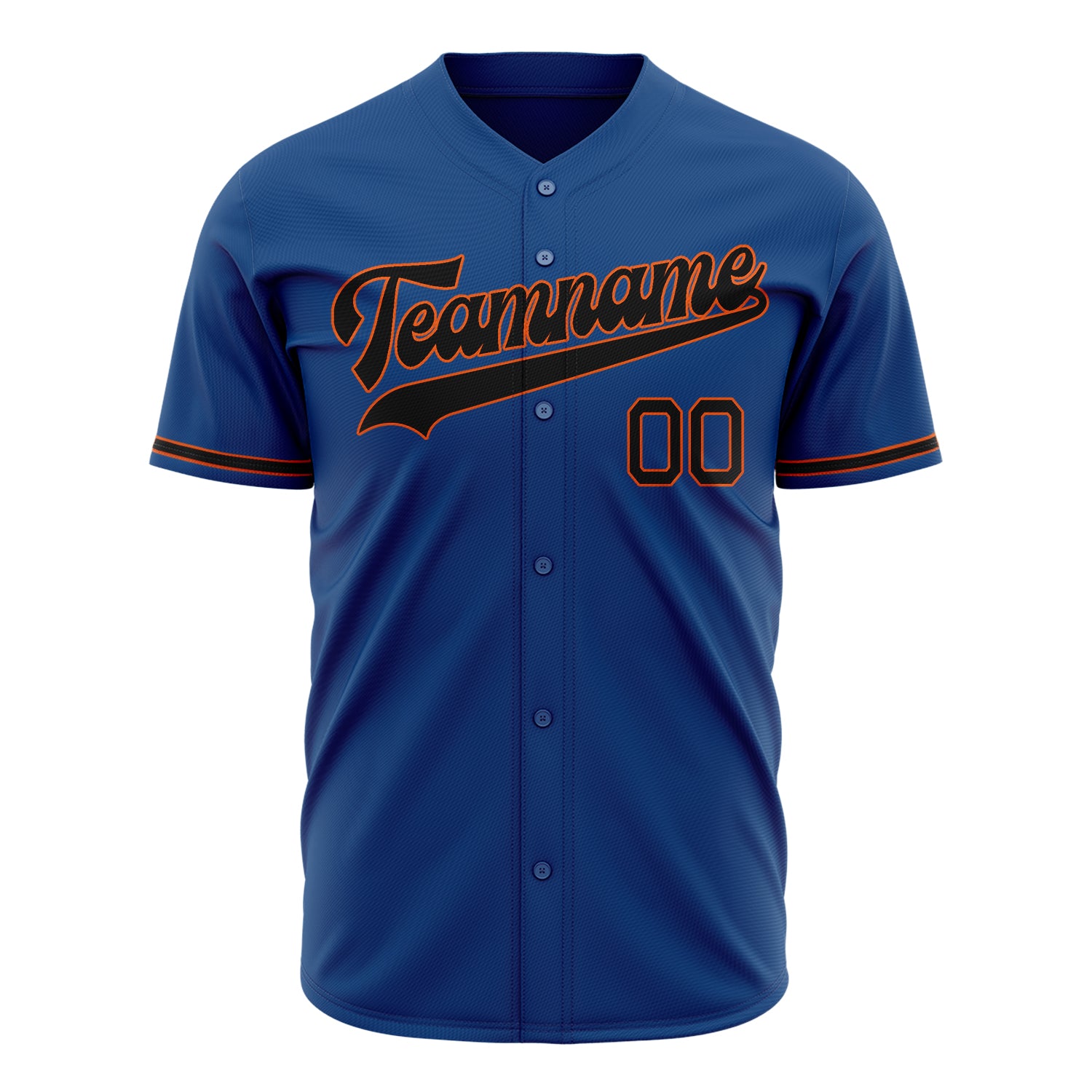 Benutzerdefiniertes Professionelles Blau Schwarz Baseballtrikot