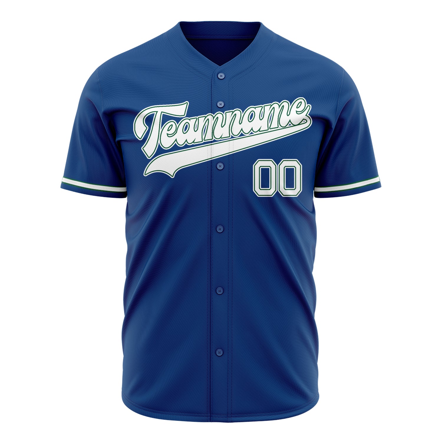 Benutzerdefiniertes Professionelles Blau Weiß Baseballtrikot