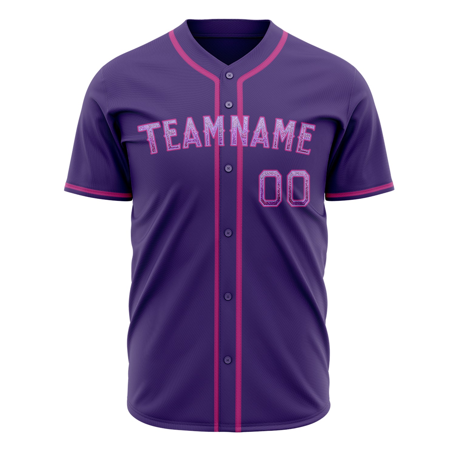 Benutzerdefiniertes Professionelles Lila Rosa Baseballtrikot