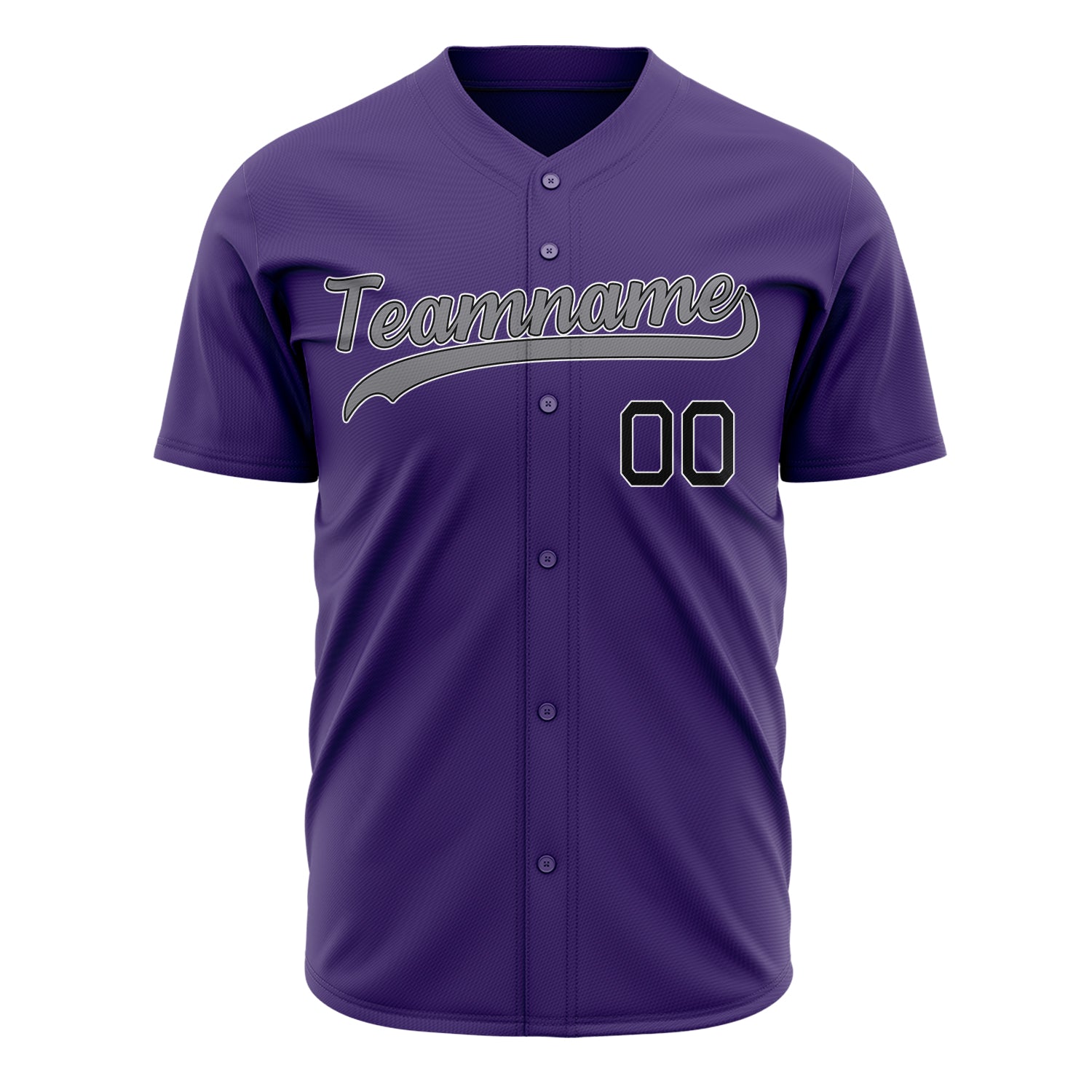 Benutzerdefiniertes Professionelles Lila Schwarz Baseballtrikot