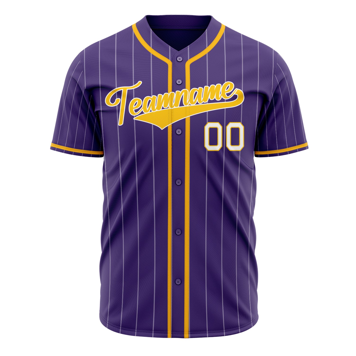 Benutzerdefiniertes Professionelles Lila Gold Baseballtrikot