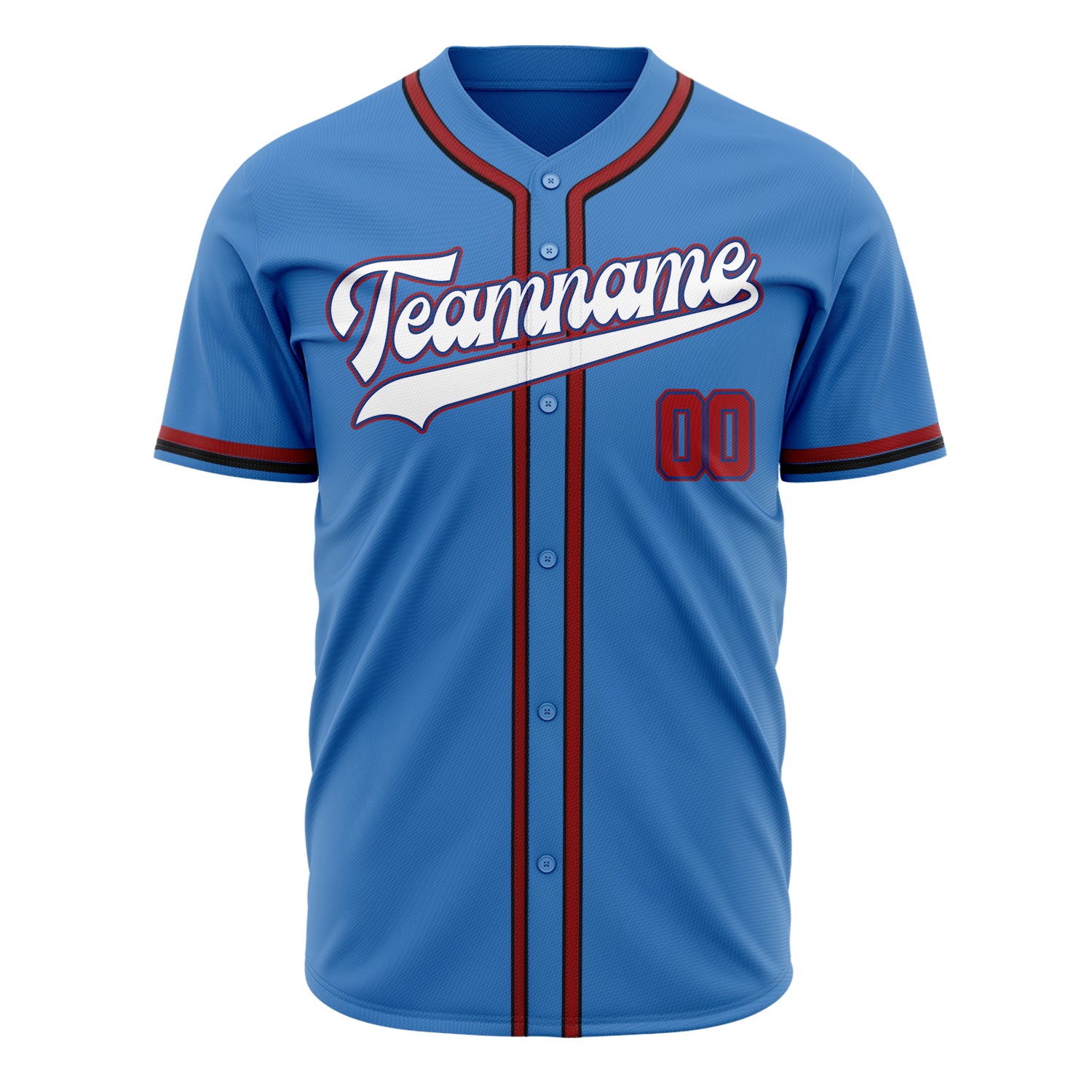 Benutzerdefiniertes Professionelles Elektrisch-Blau Weiß Baseballtrikot