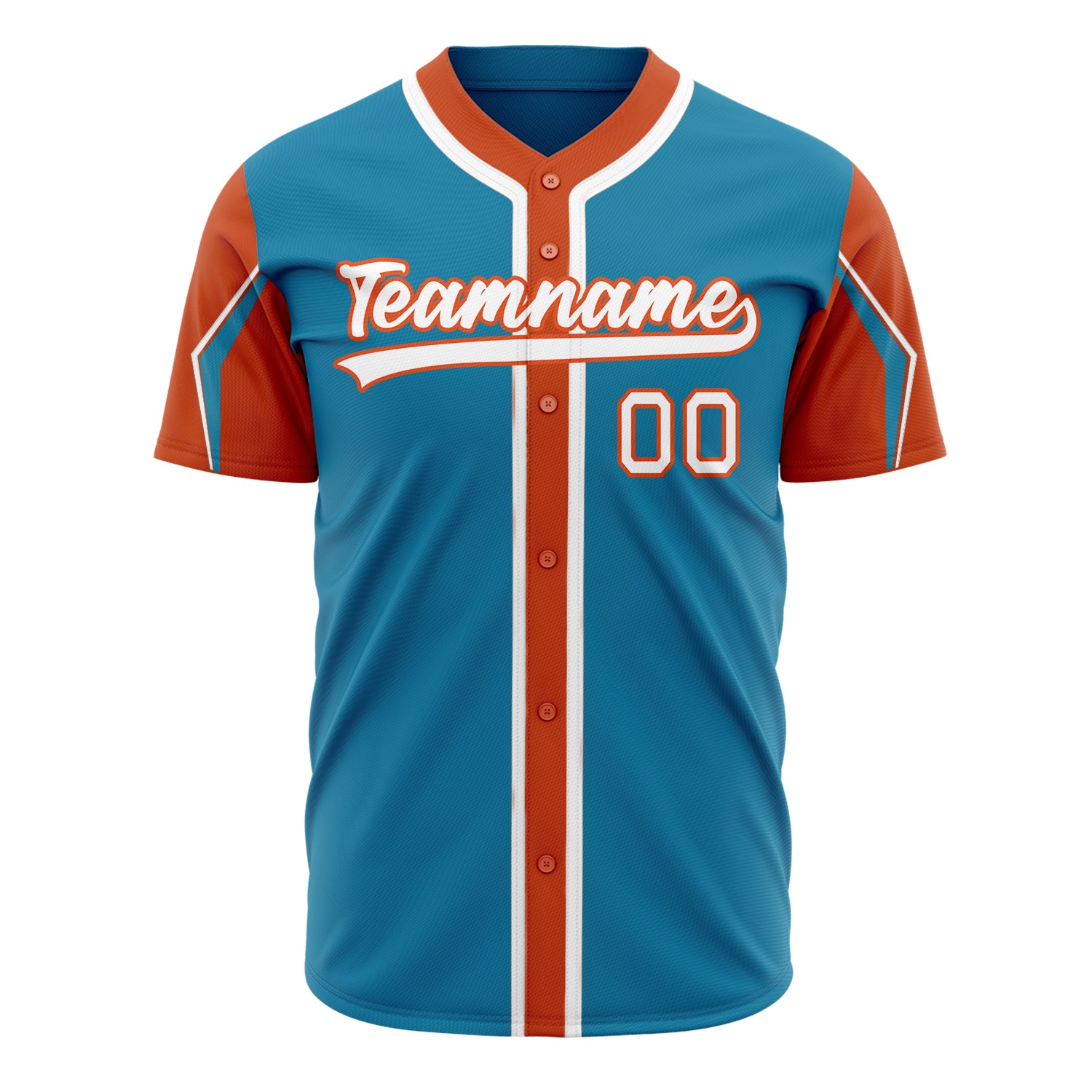 Benutzerdefiniertes Professionelles Pantherblau Orange Baseballtrikot