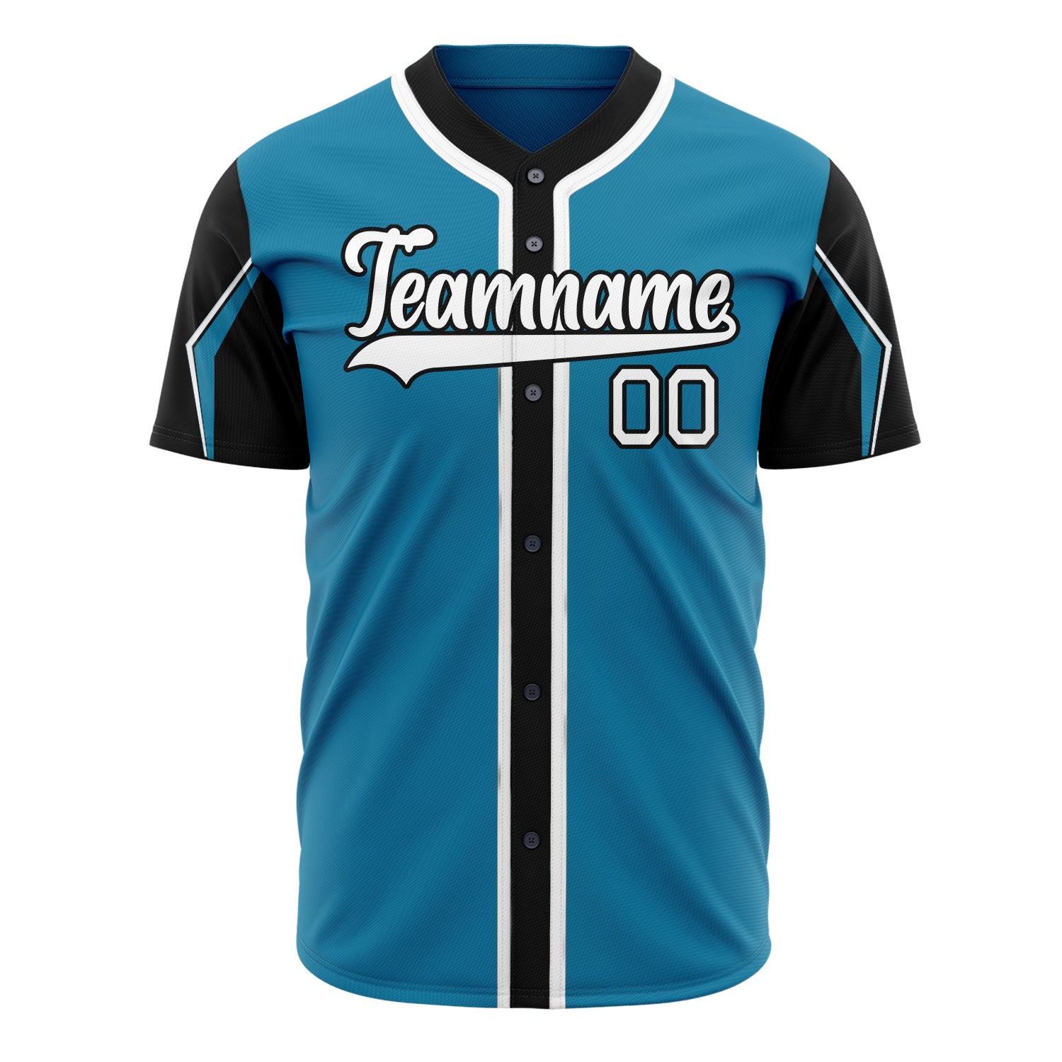 Benutzerdefiniertes Professionelles Pantherblau Schwarz Baseballtrikot