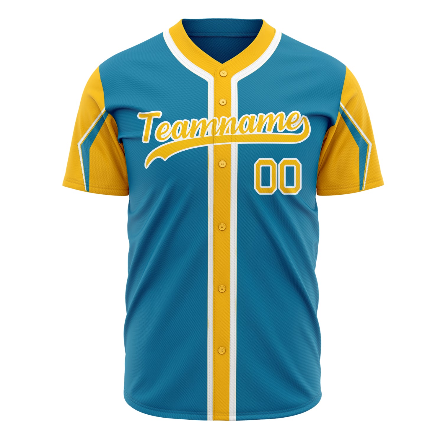 Benutzerdefiniertes Professionelles Pantherblau Gold Baseballtrikot