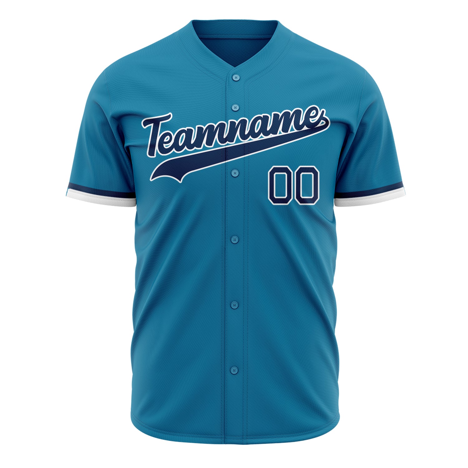 Benutzerdefiniertes Professionelles Pantherblau Marineblau Baseballtrikot