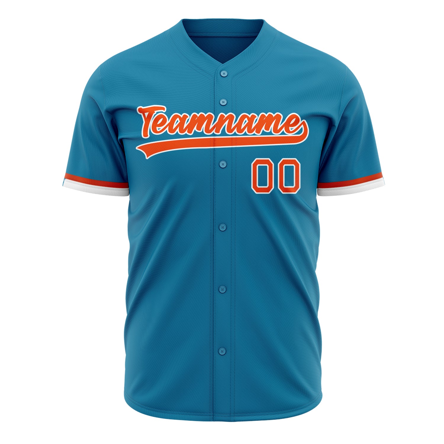 Benutzerdefiniertes Professionelles Pantherblau Orange Baseballtrikot