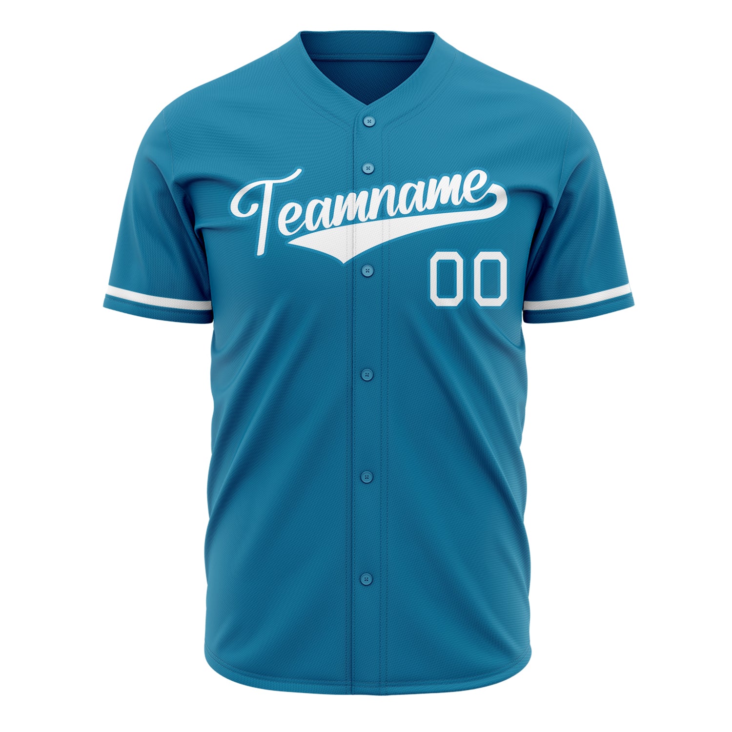 Benutzerdefiniertes Professionelles Pantherblau Weiß Baseballtrikot