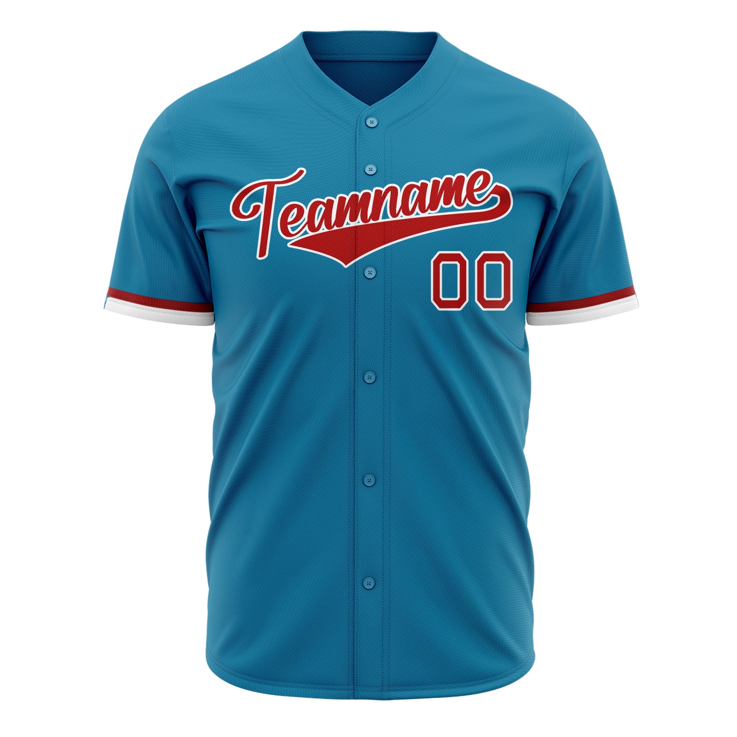 Benutzerdefiniertes Professionelles Pantherblau Rot Baseballtrikot