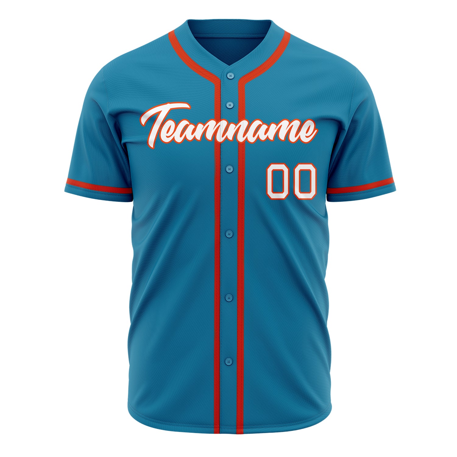 Benutzerdefiniertes Professionelles Pantherblau Orange Baseballtrikot