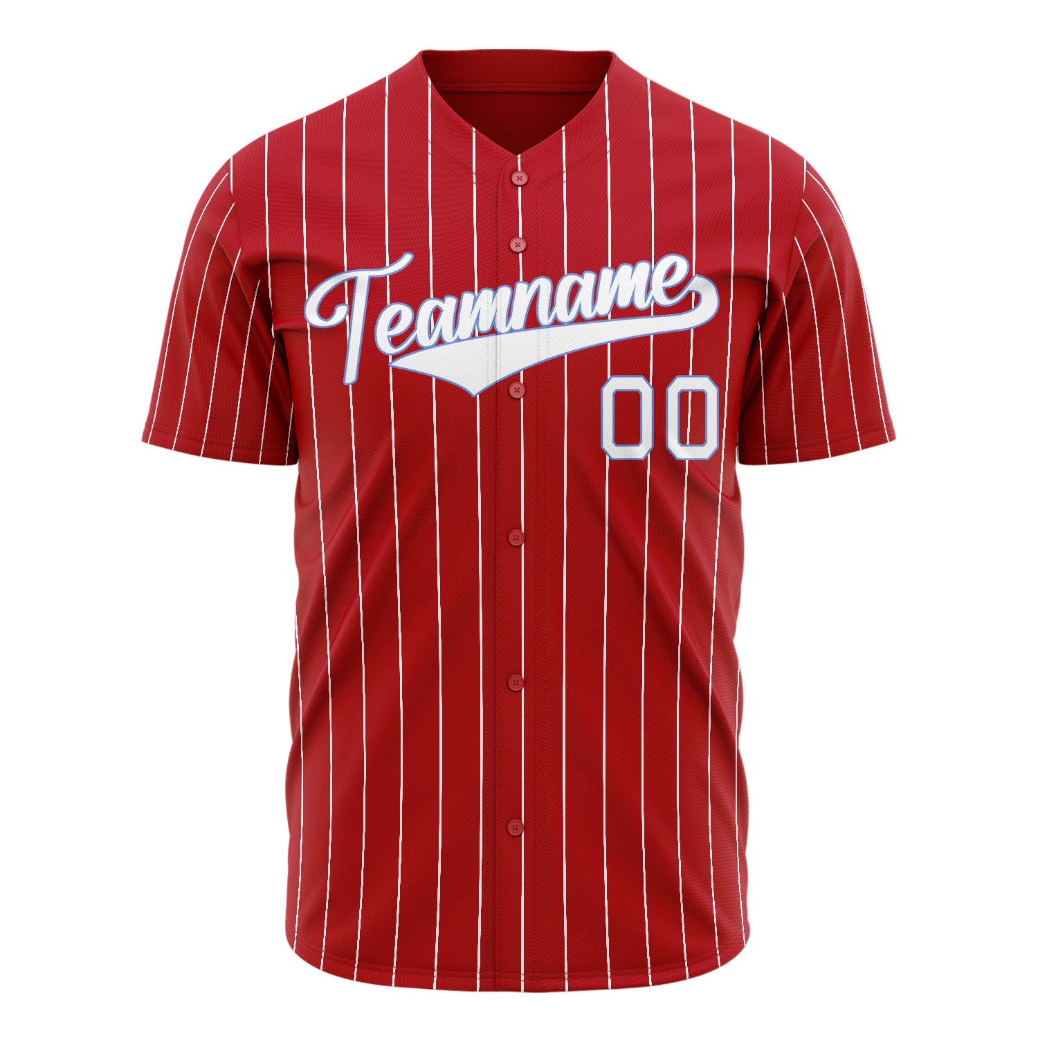 Benutzerdefiniertes Professionelles Rot Weiß Baseballtrikot