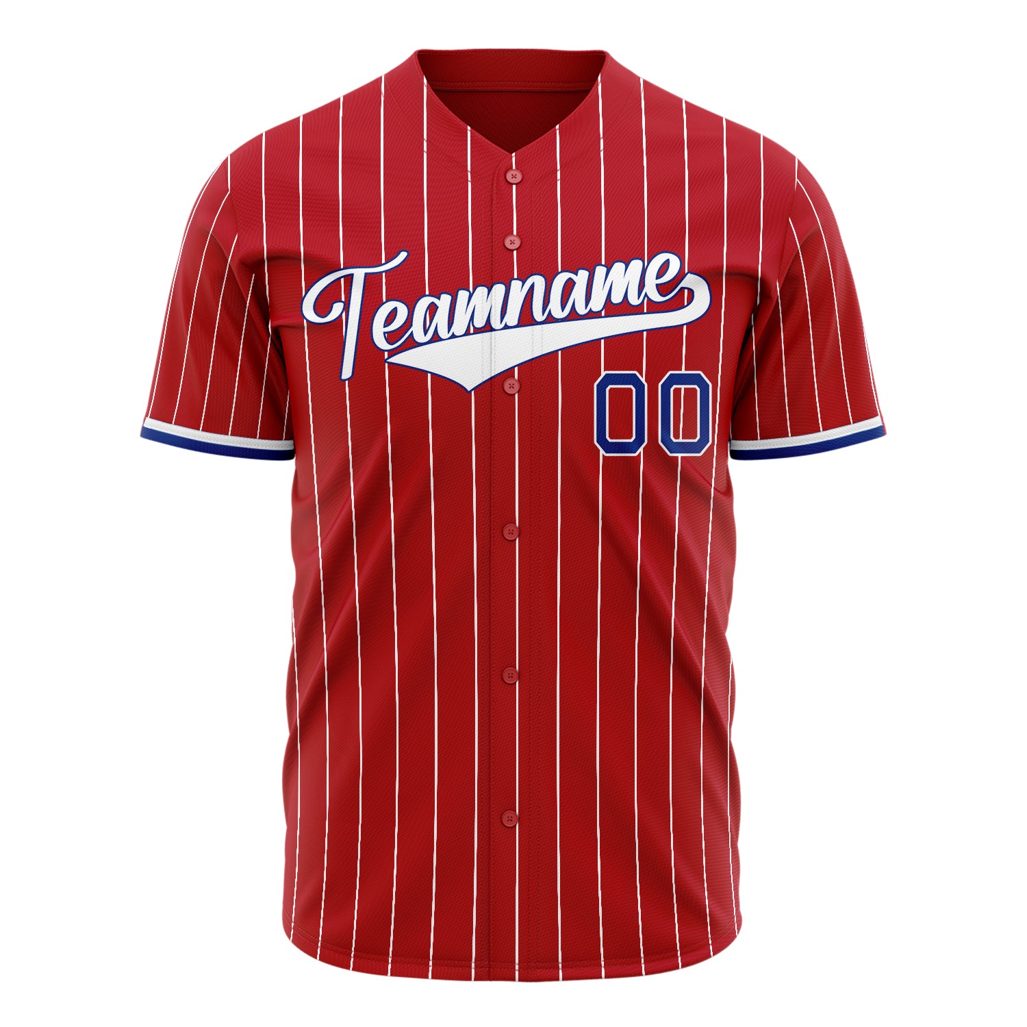 Benutzerdefiniertes Professionelles Rot Weiß Baseballtrikot