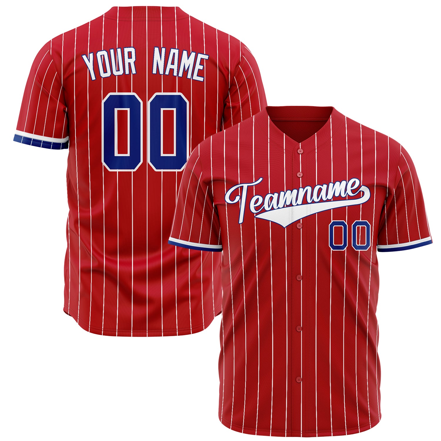 Benutzerdefiniertes Professionelles Rot Weiß Baseballtrikot BB02240603LJ279