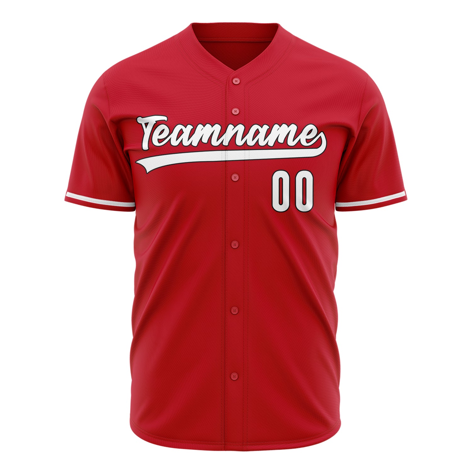 Benutzerdefiniertes Professionelles Rot Weiß Baseballtrikot