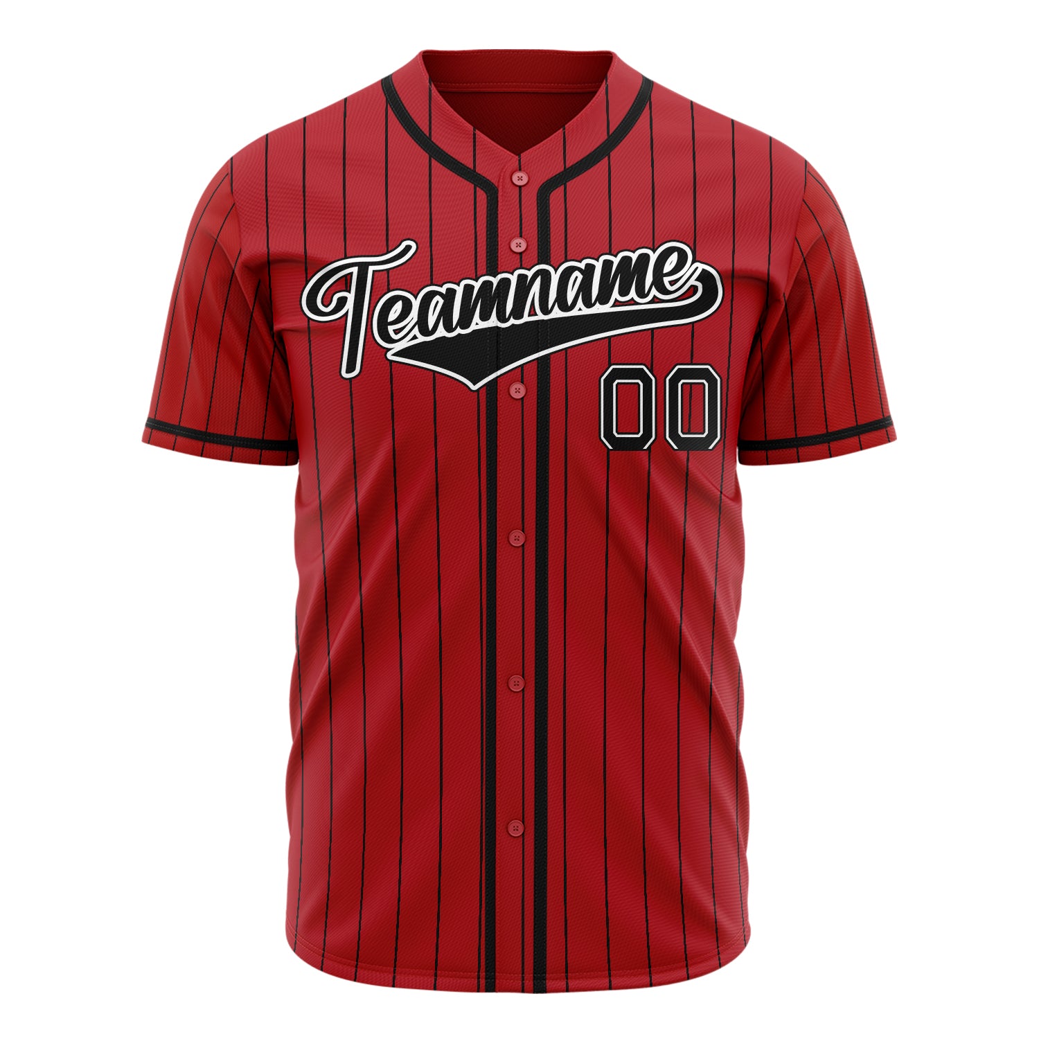 Benutzerdefiniertes Professionelles Rot Schwarz Baseballtrikot