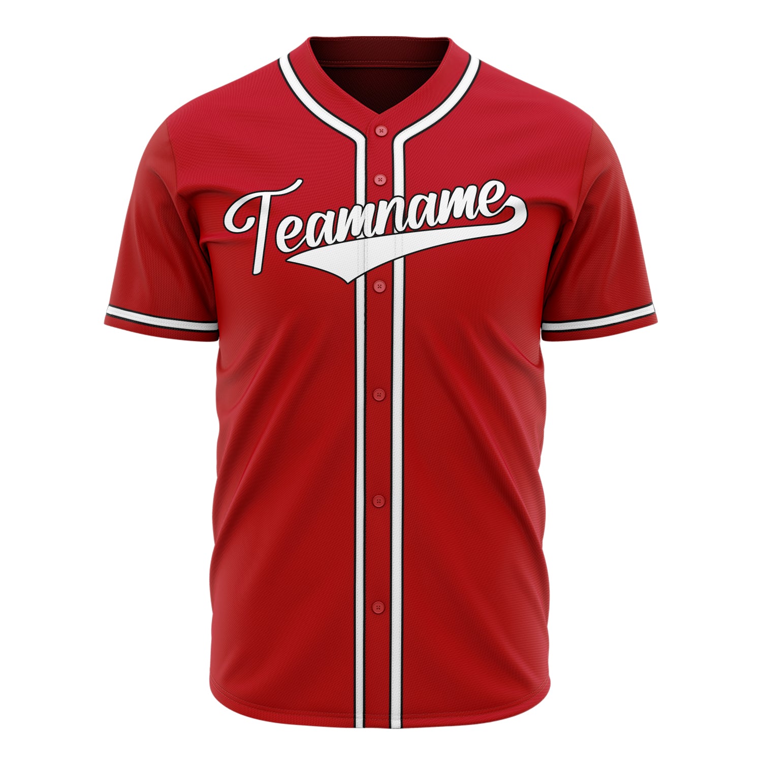 Benutzerdefiniertes Professionelles Rot Weiß Baseballtrikot