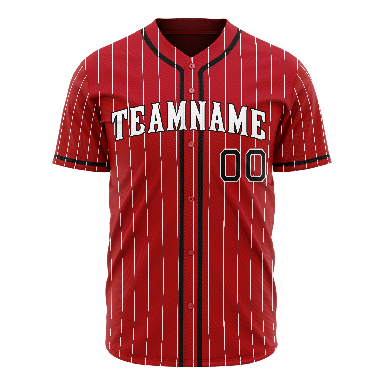 Benutzerdefiniertes Professionelles Rot Schwarz Baseballtrikot