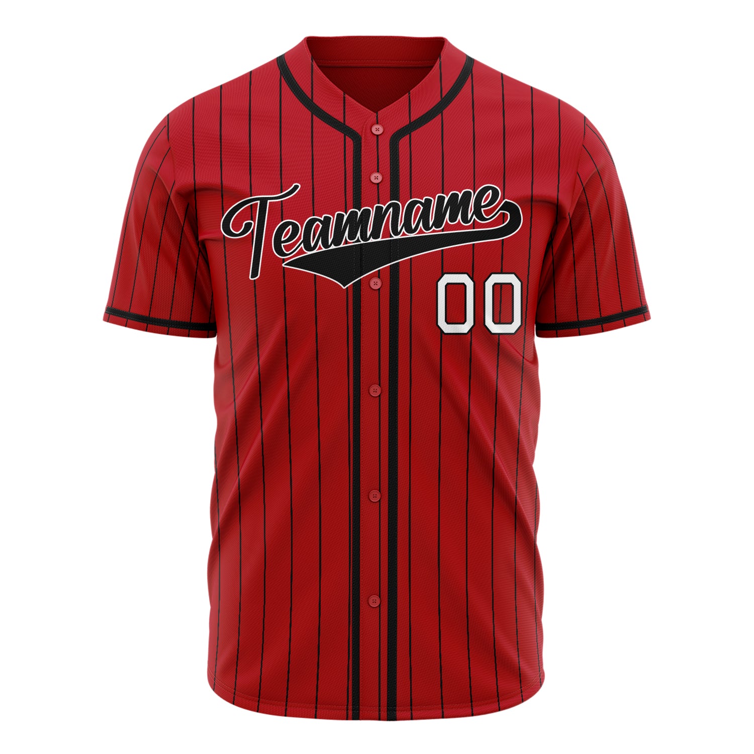 Benutzerdefiniertes Professionelles Rot Schwarz Baseballtrikot