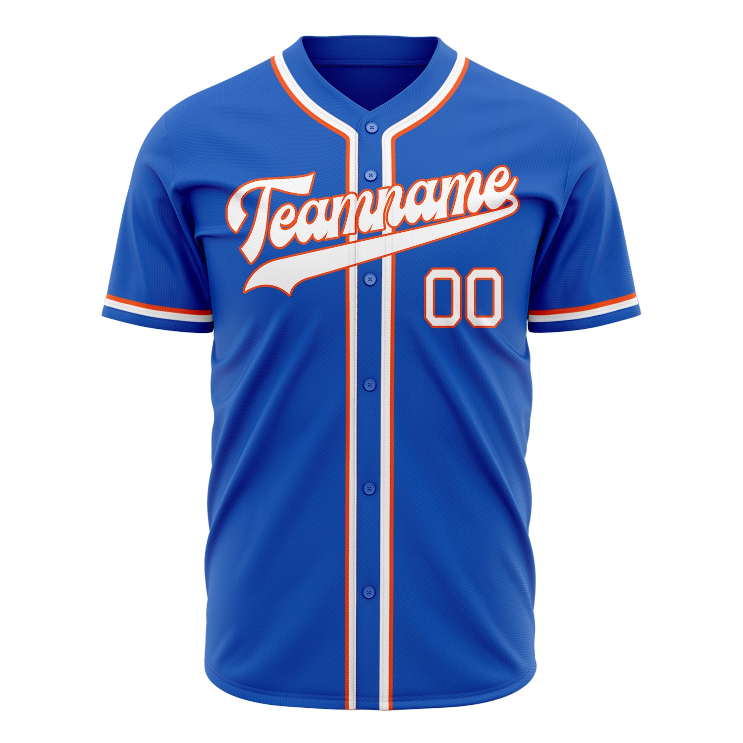 Benutzerdefiniertes Professionelles Donnerblau Weiß Baseballtrikot