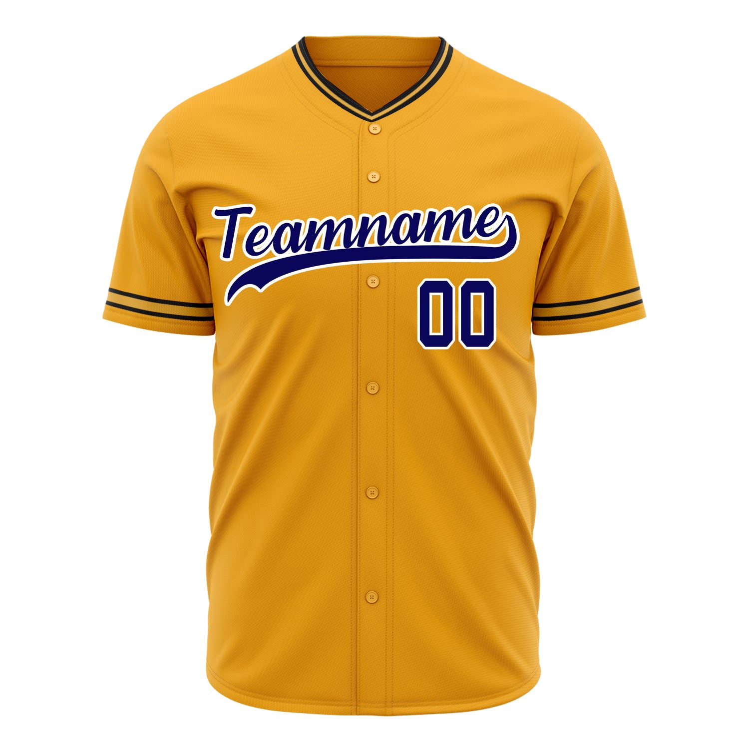 Benutzerdefiniertes Professionelles Gold Lila Baseballtrikot