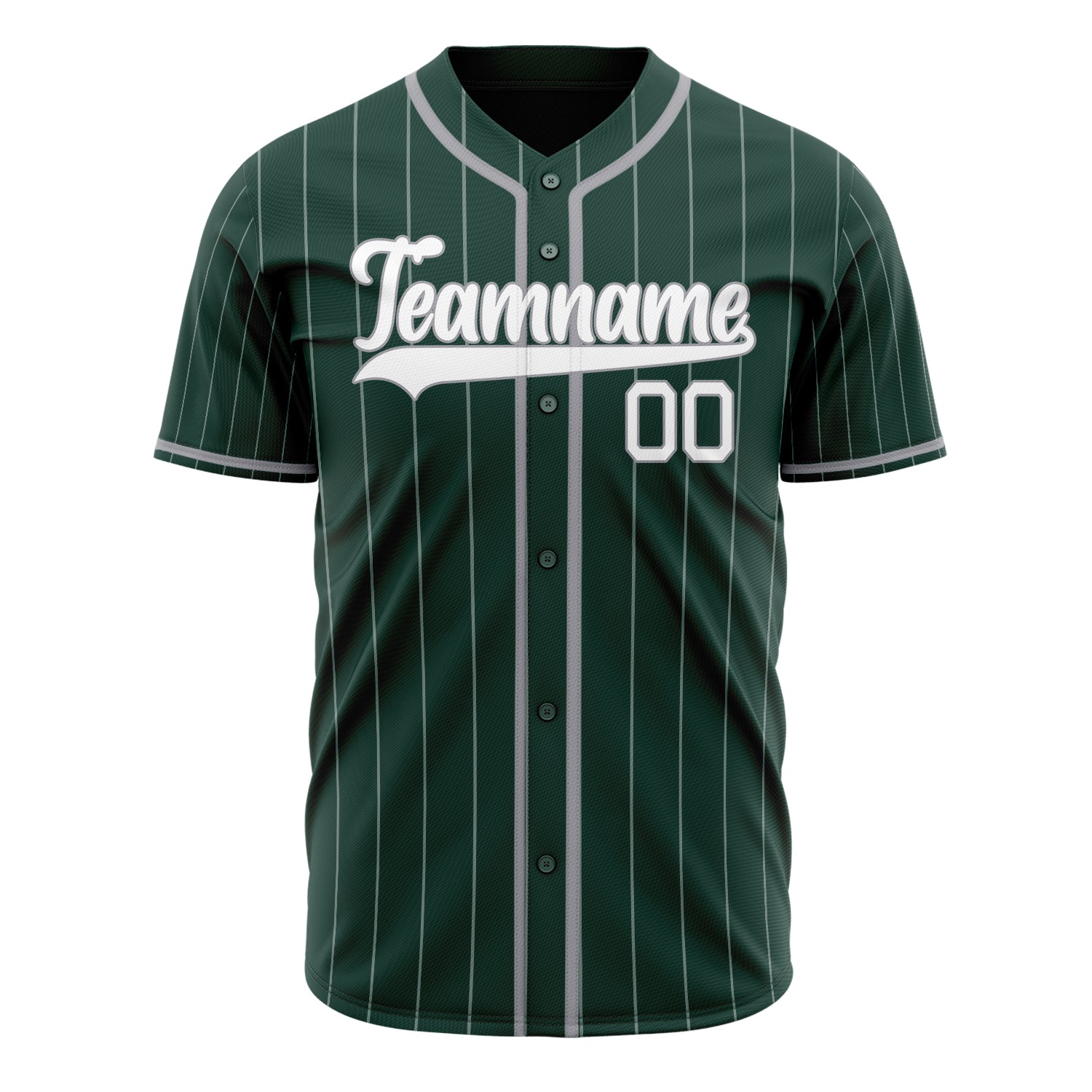 Benutzerdefiniertes Professionelles Grün Weiß Baseballtrikot