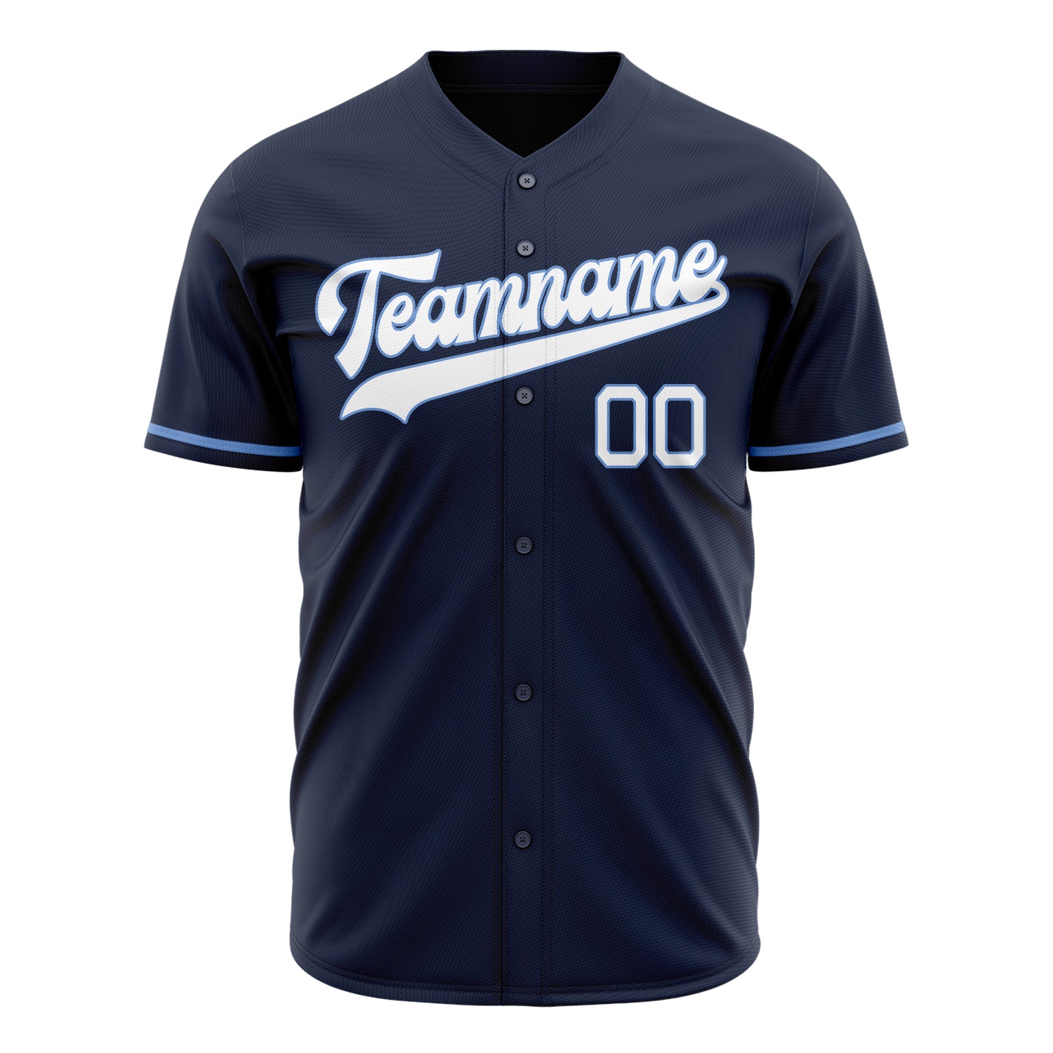 Benutzerdefiniertes Professionelles Navy Weiß Baseballtrikot