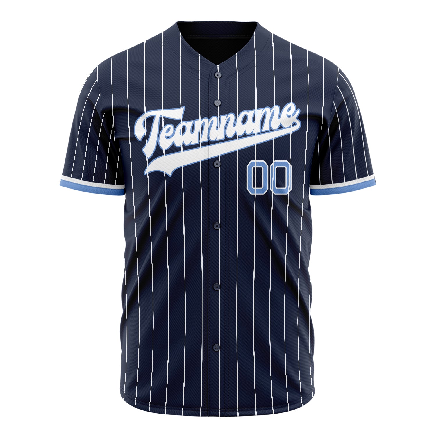 Benutzerdefiniertes Professionelles Navy Weiß Baseballtrikot