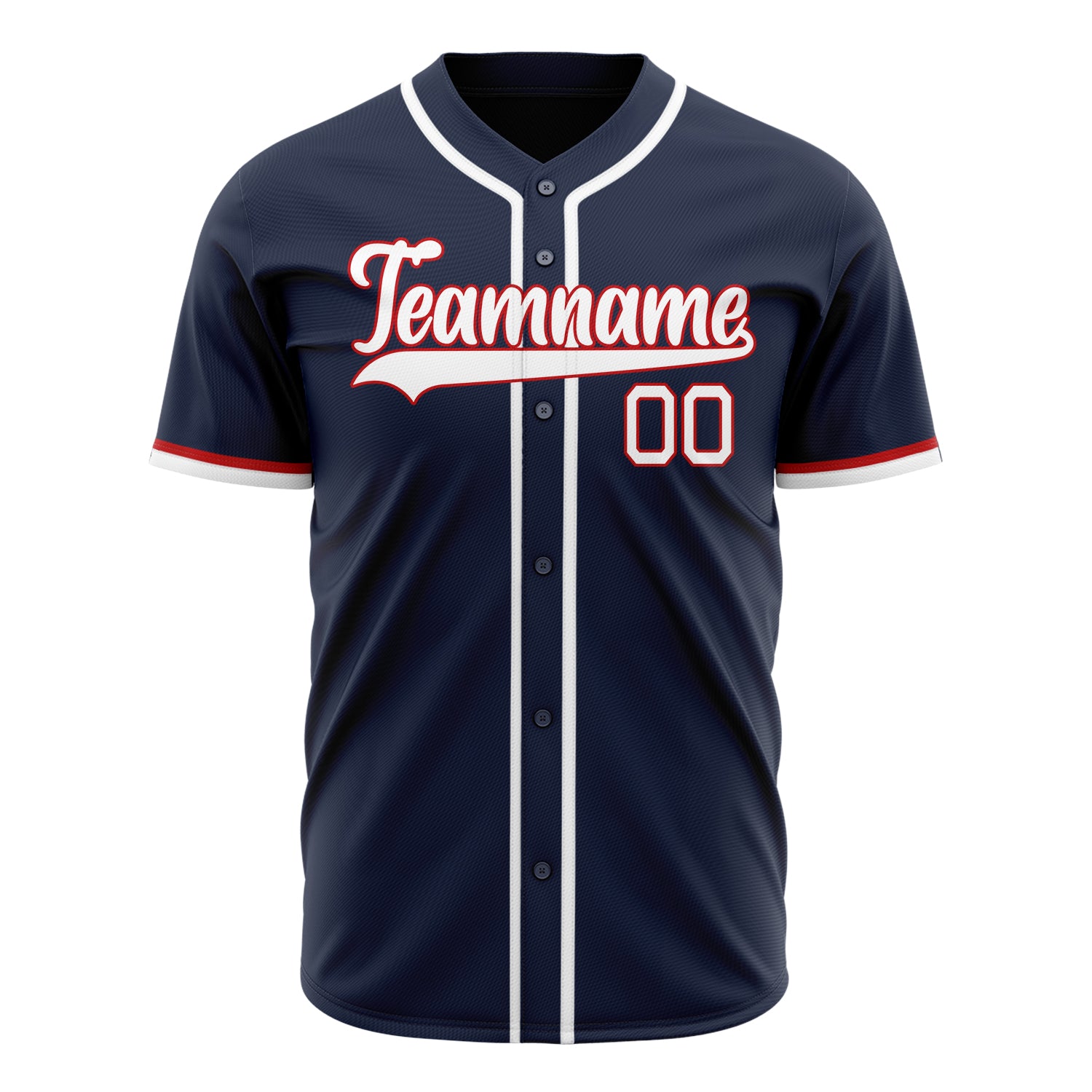 Benutzerdefiniertes Professionelles Navy Weiß Baseballtrikot