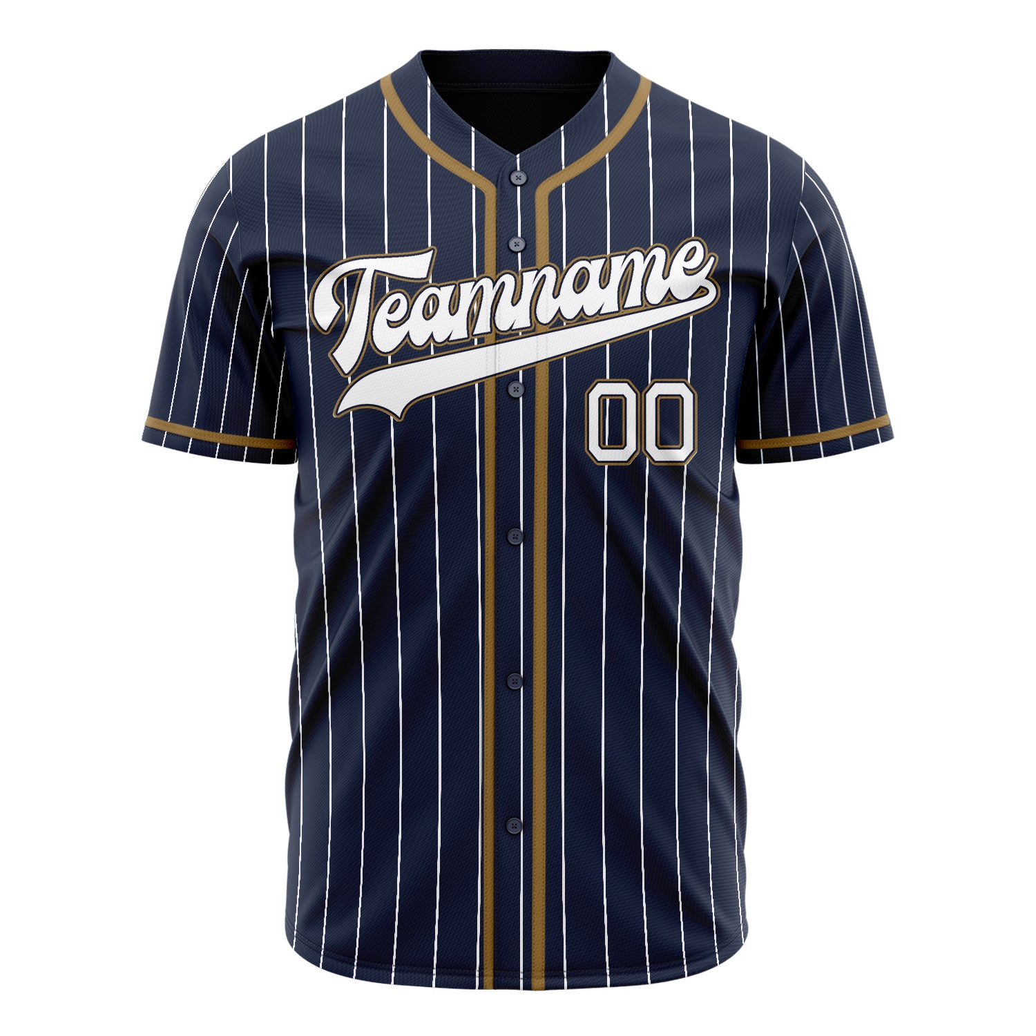 Benutzerdefiniertes Professionelles Navy Weiß Baseballtrikot