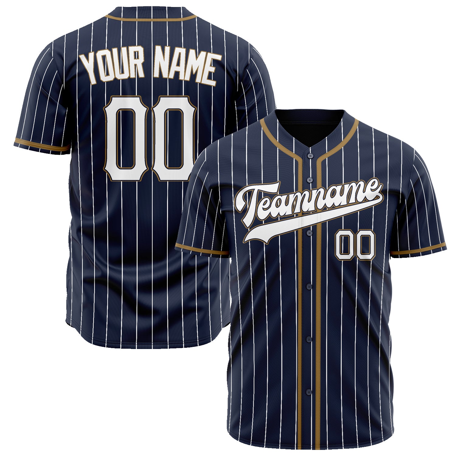 Benutzerdefiniertes Professionelles Navy Weiß Baseballtrikot BB02240604WY465