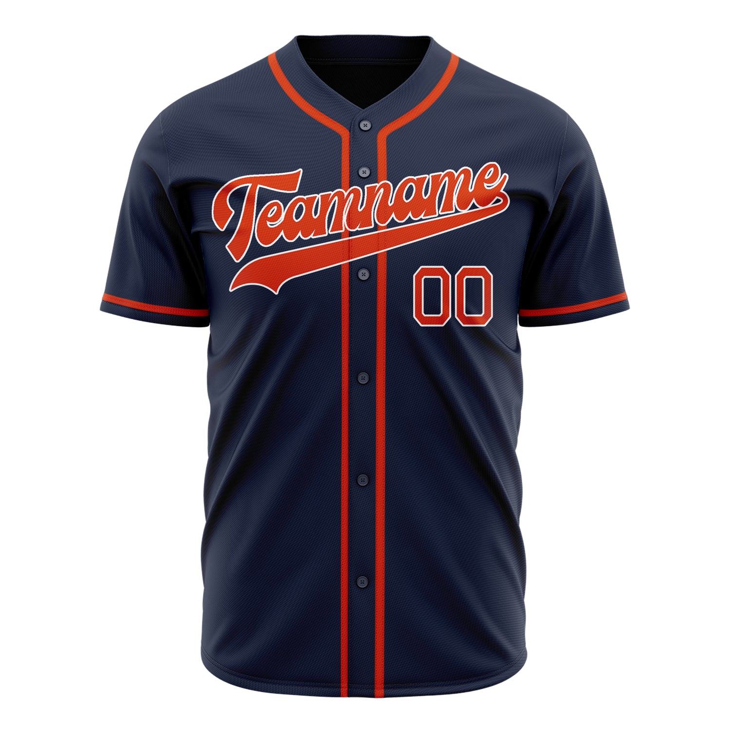 Benutzerdefiniertes Professionelles Navy Rot Baseballtrikot