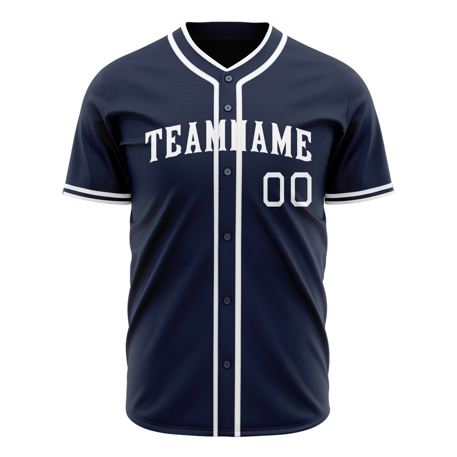 Benutzerdefiniertes Professionelles Navy Weiß Baseballtrikot