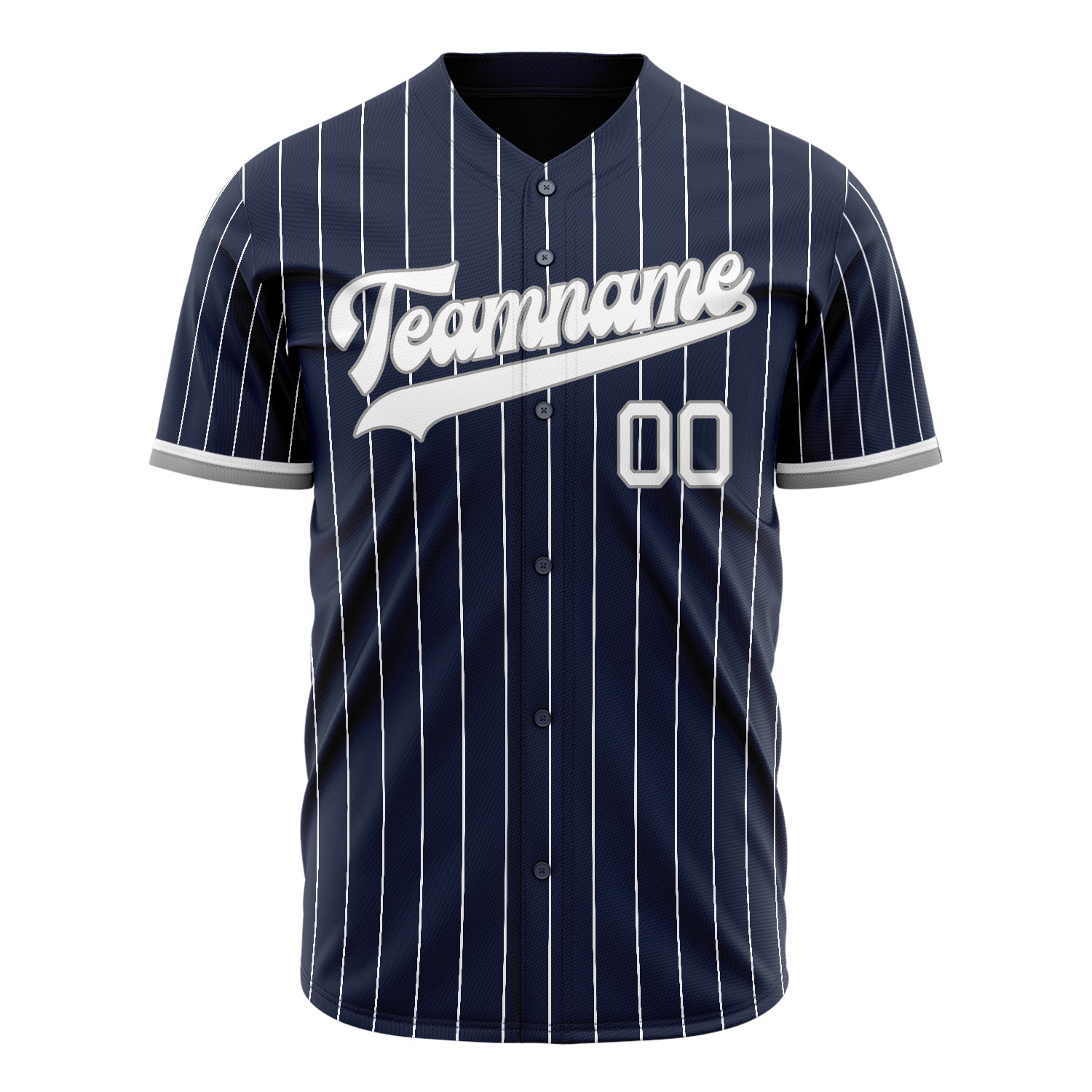 Benutzerdefiniertes Professionelles Navy Weiß Baseballtrikot