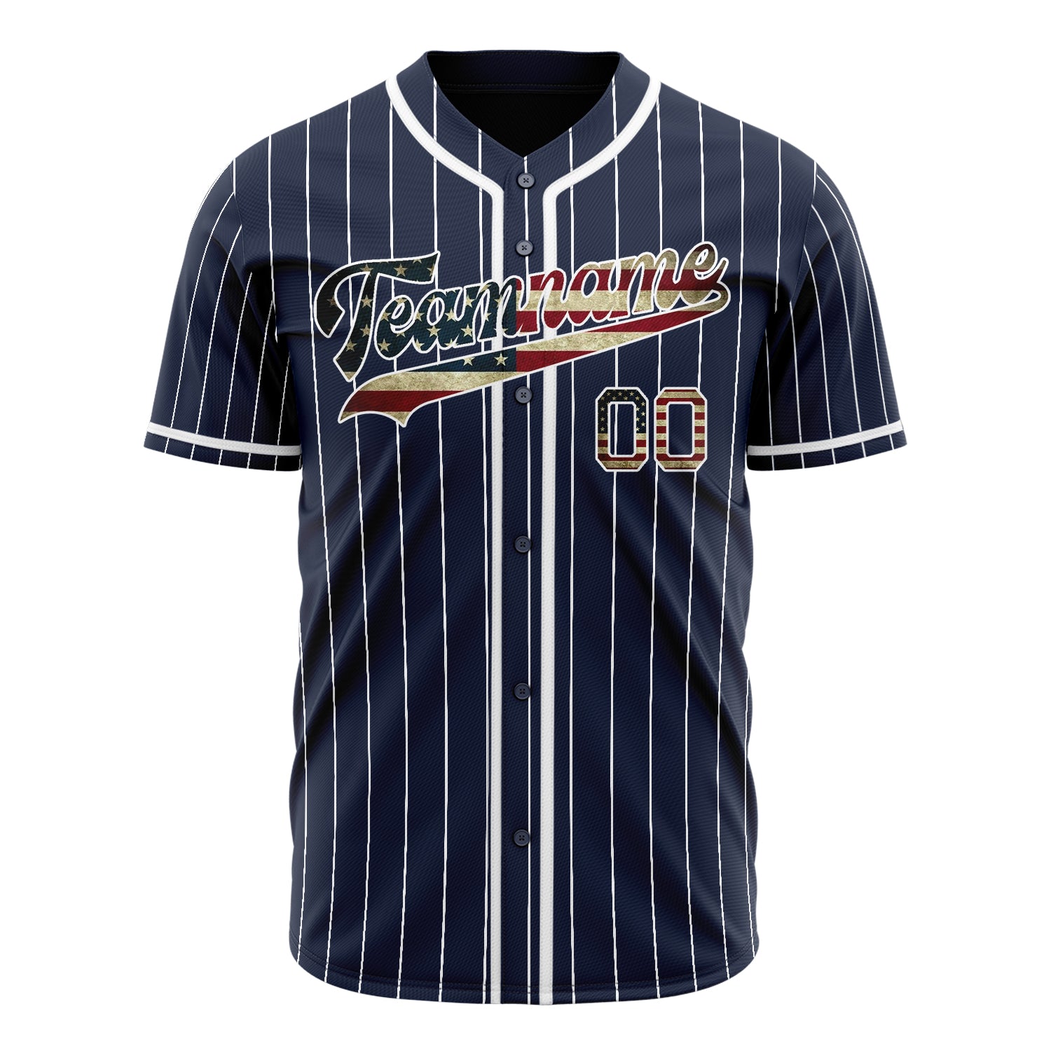 Benutzerdefiniertes Professionelles Navy Weiß Baseballtrikot