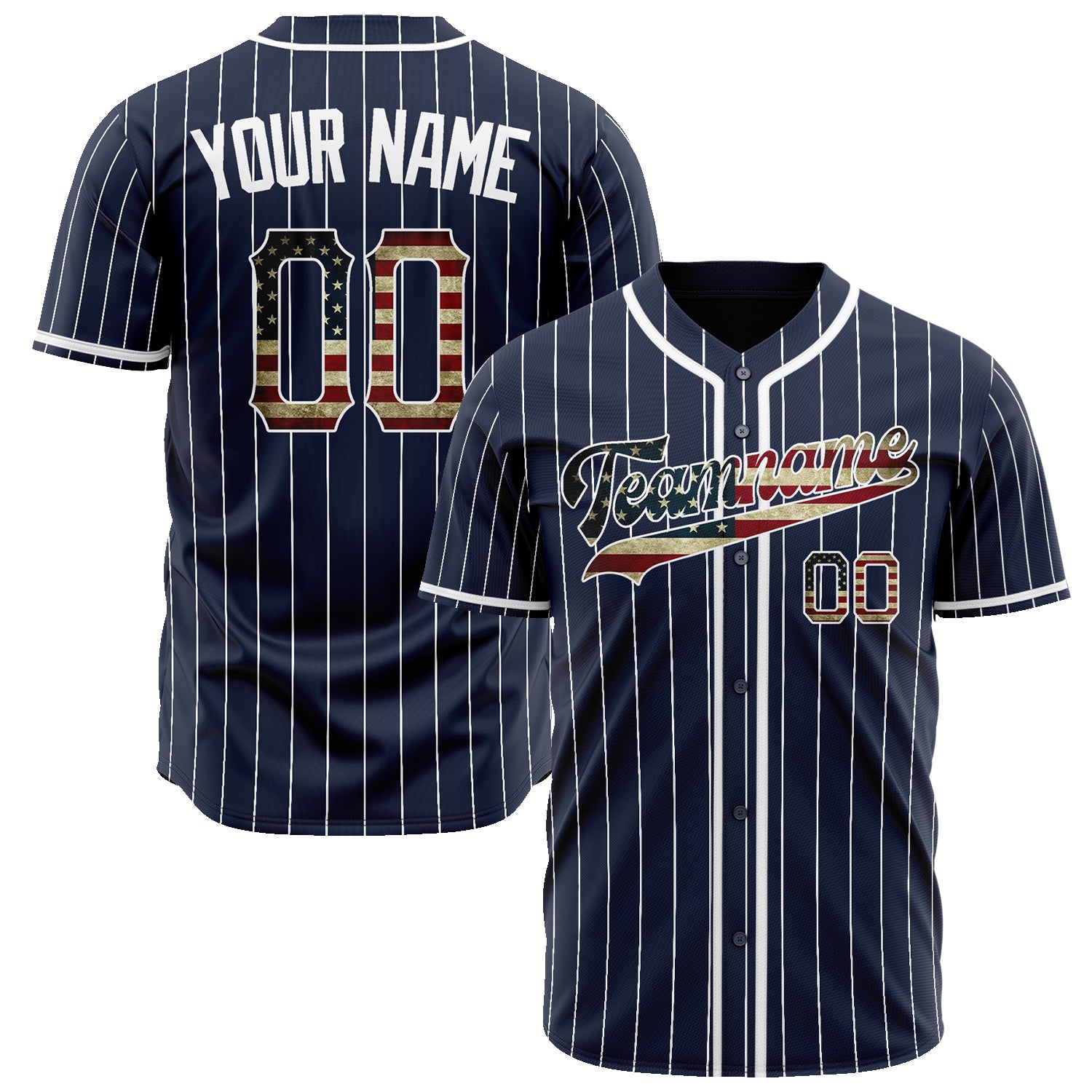 Benutzerdefiniertes Professionelles Navy Weiß Baseballtrikot BB02240604WY469