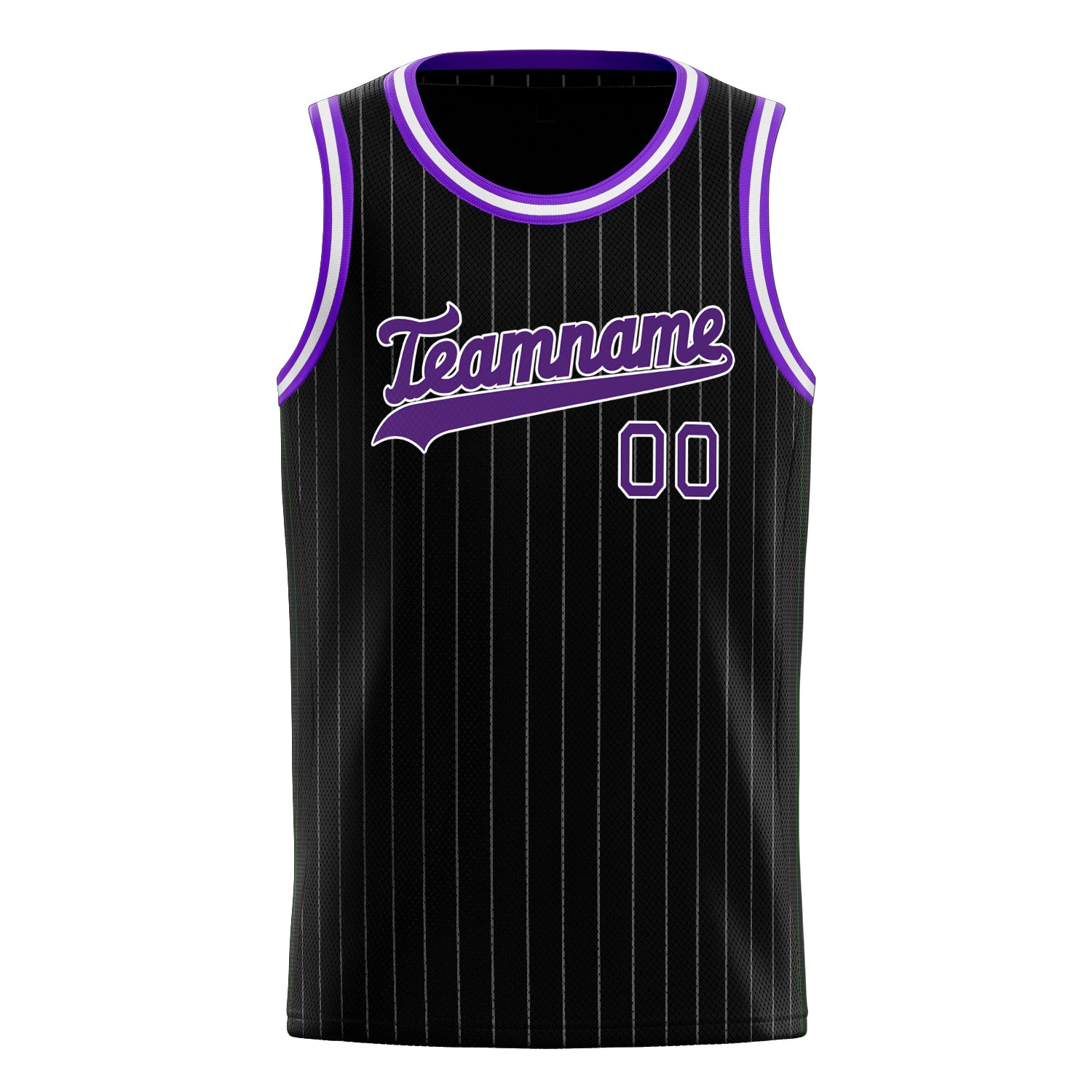 Benutzerdefiniertes Professionelles Schwarz Lila Basketballtrikot