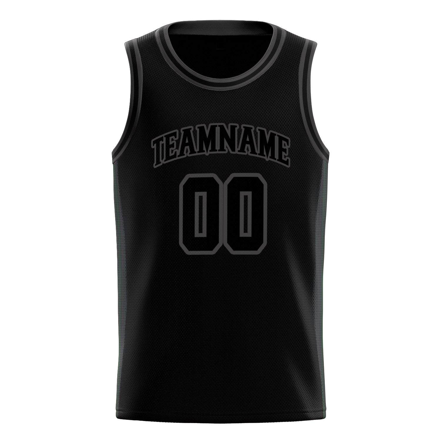 Benutzerdefiniertes Professionelles Schwarz Grau Basketballtrikot