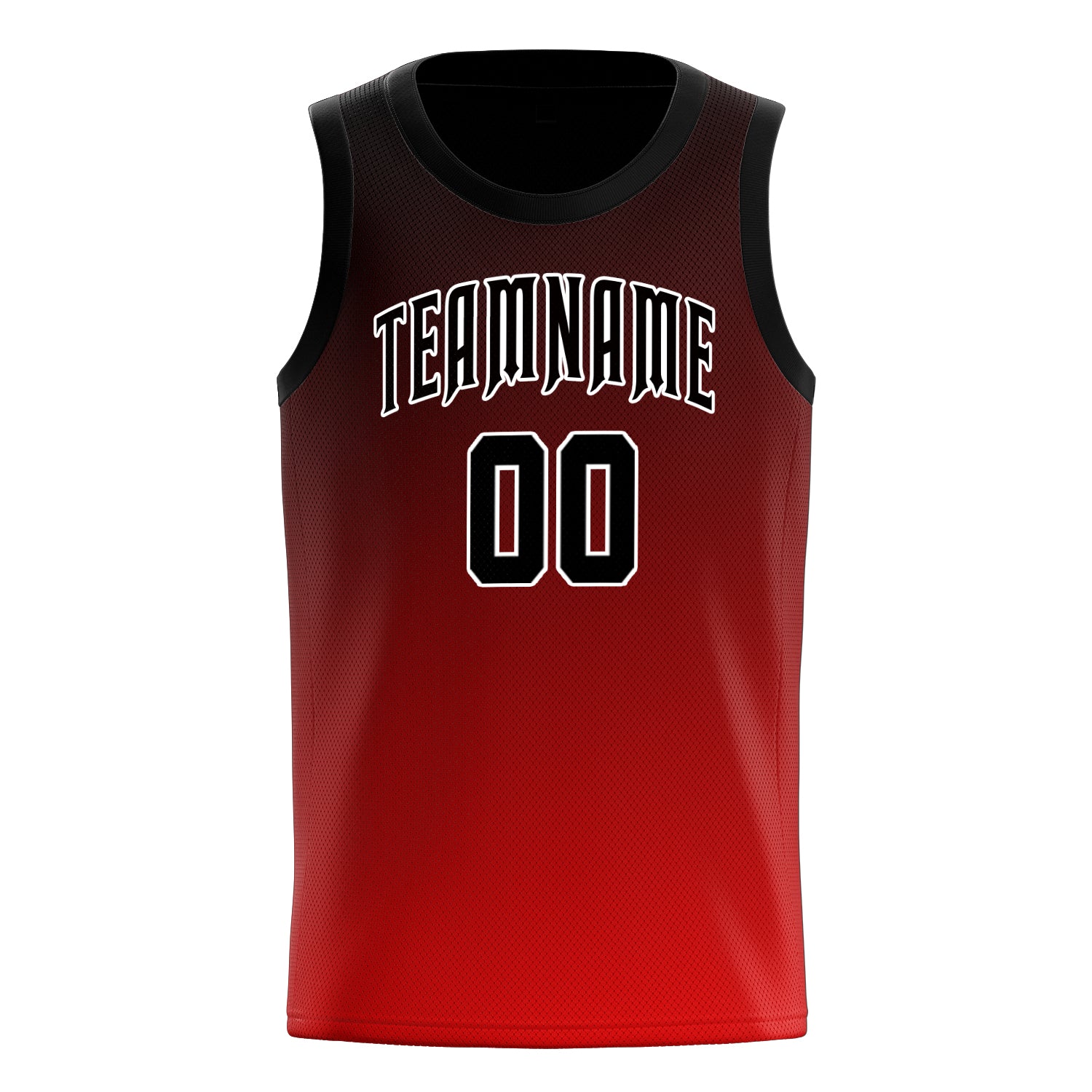 Benutzerdefiniertes Professionelles Rot Schwarz Basketballtrikot