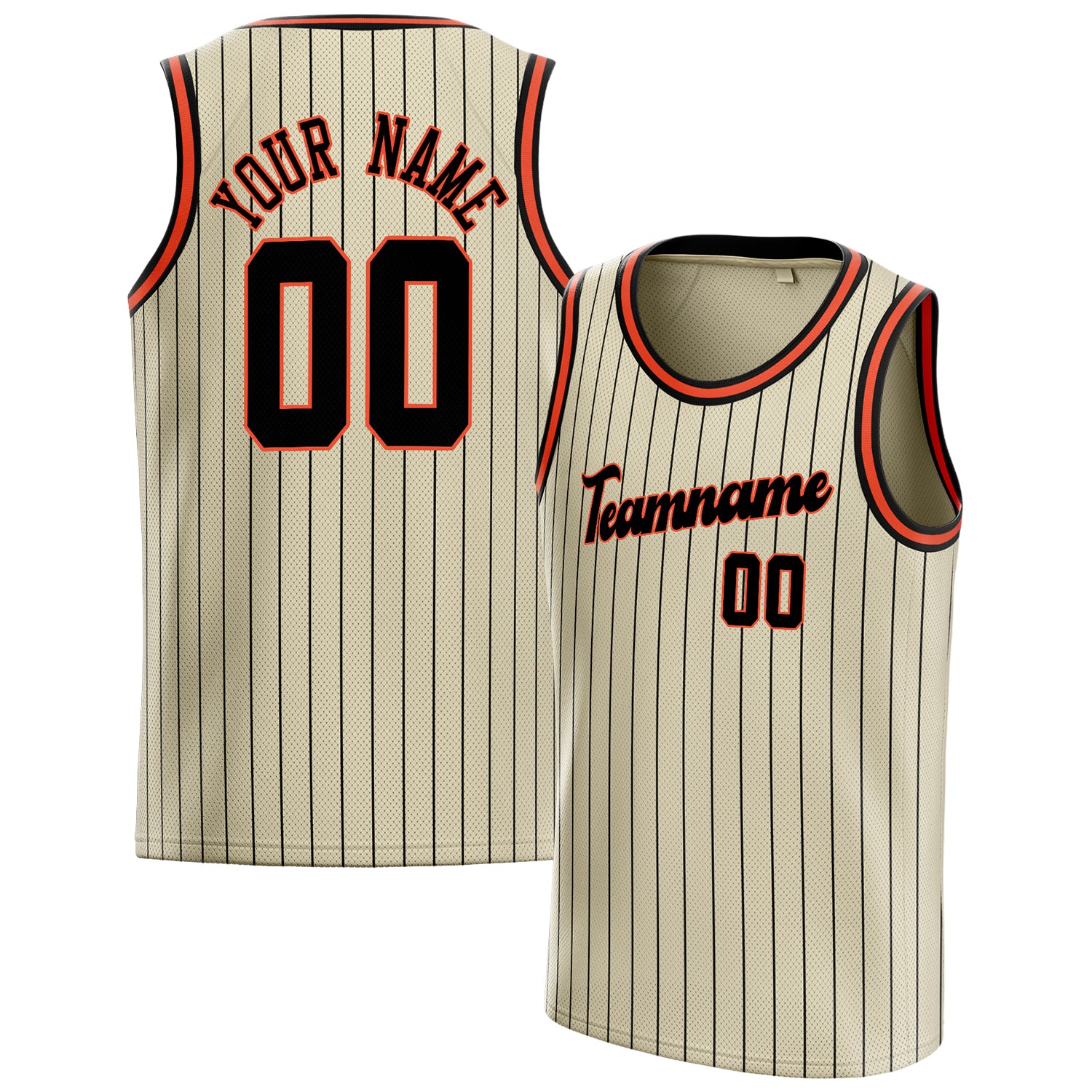 Benutzerdefiniertes Professionelles Creme Schwarz Basketballtrikot BS01240621JC063